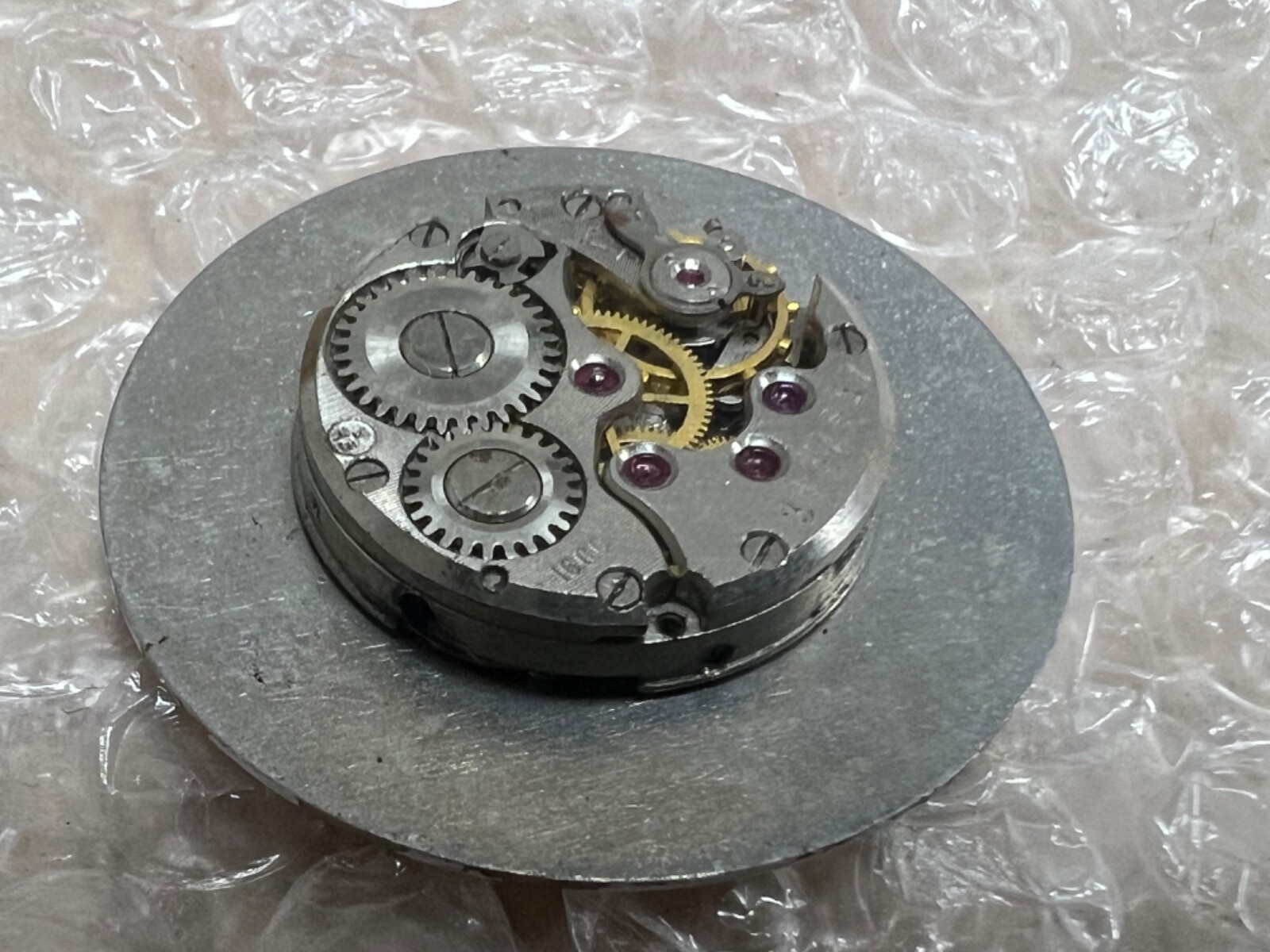Rare Watch Movement Mechanism USSR Chaika , Olympic Bear , For Parts