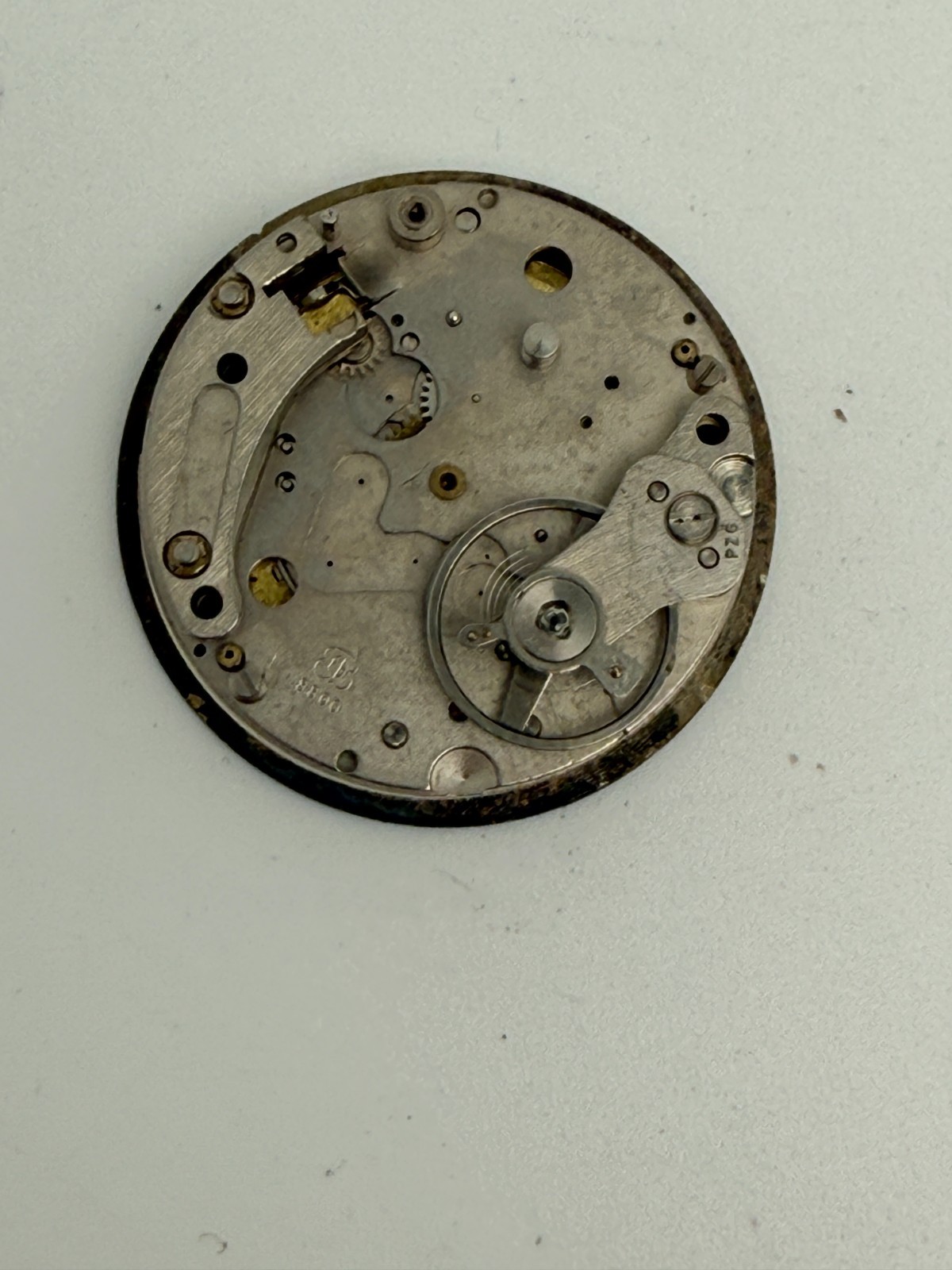 Vintage Sears Jump Hour EB 8800 Swiss Movement & Dial For Parts or Repair