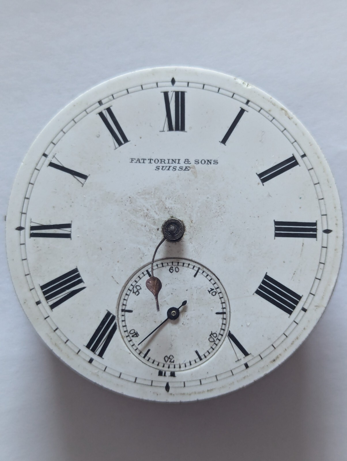 Vintage Fattorini & Sons Pocket Watch Movement (Runs)
