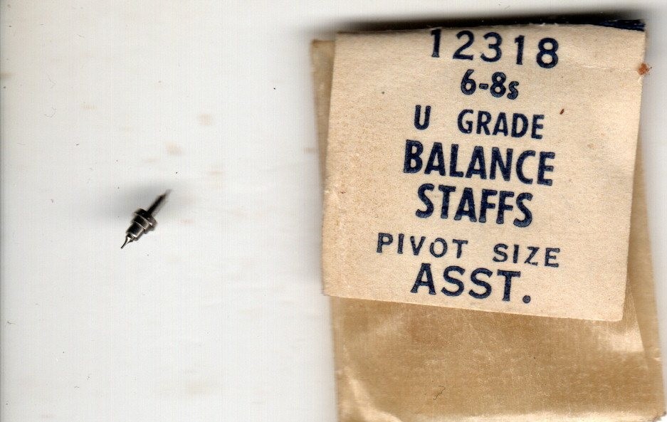 Vintage NOS Waltham Balance Staffs. (Select One)
