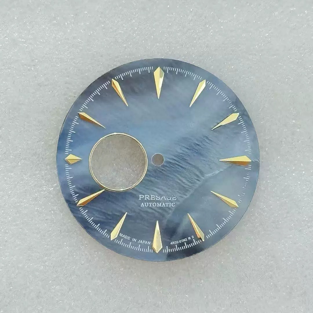 35mm Hollow Out Fritillaria Watch Dial No Lume for Nh38 Nh70/72 Movement Parts