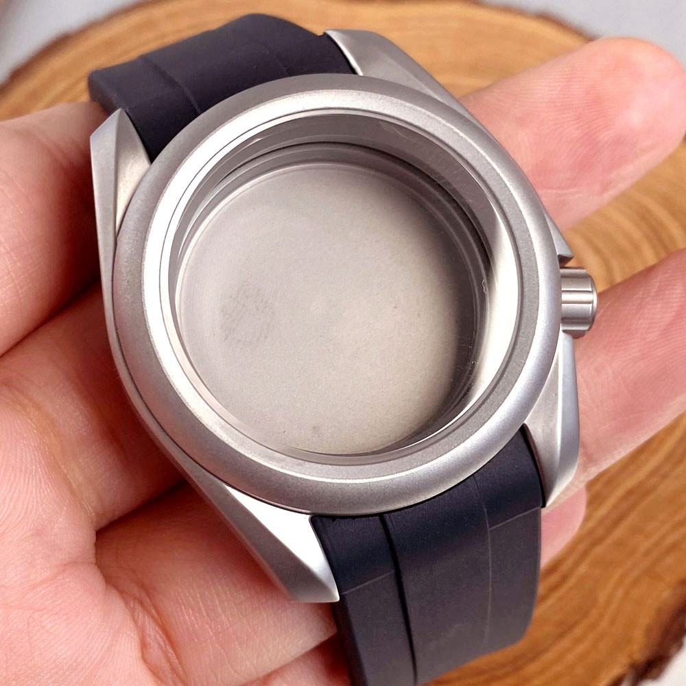 200M Diving Stainless Steel Watch Case 40mm Sandblast Brushed Fit NH34 NH35 NH36