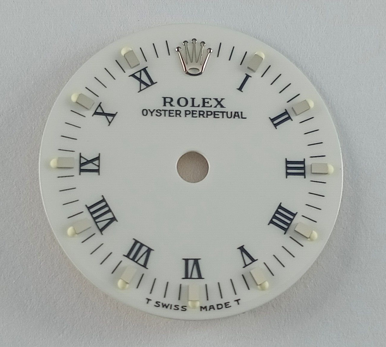 ROLEX 67180 LADIES OYSTER PERPETUAL WATCH WHITE ROMAN DIAL 20 MM(NOS & ORIGINAL)