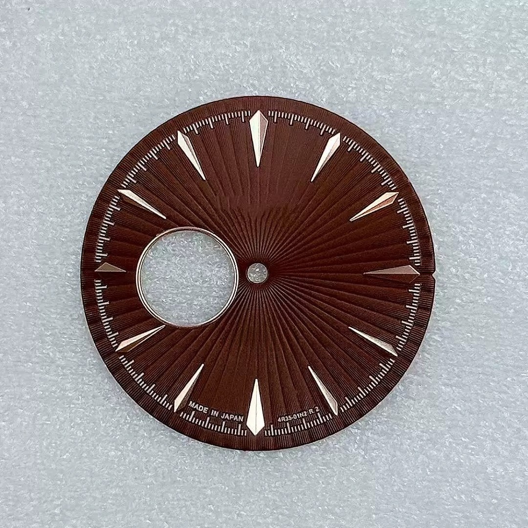 35mm Skeleton Watch Dial Open Heart Radiating Pattern Fit Auto Mod