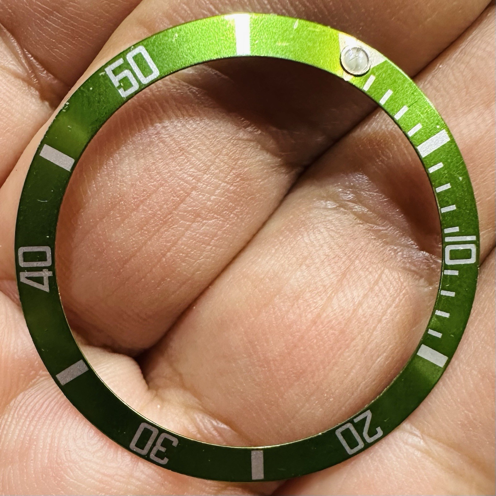 Rolex Green Kermit Insert For Submariner Model Ref 16610 LV