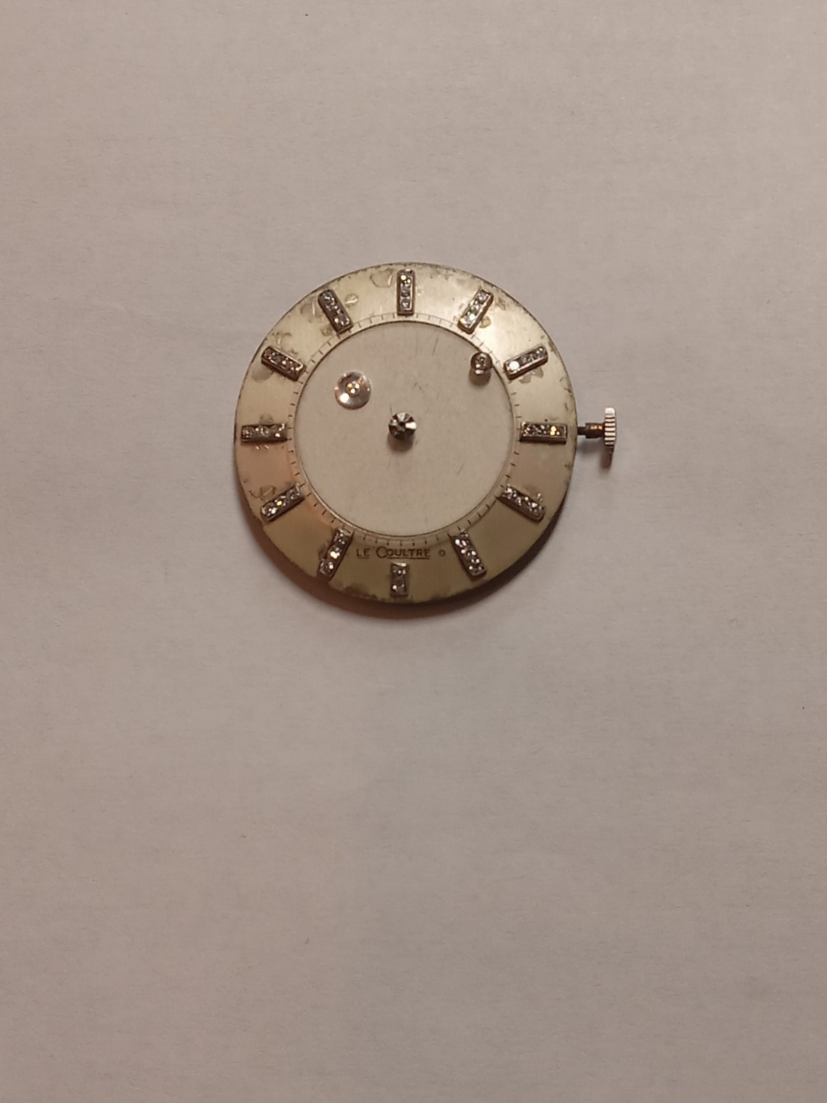 jaeger lecoultre W.movement Mystery Dial With Diamonds Real White Natyral Mens