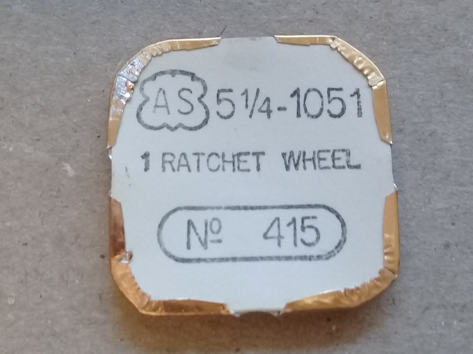 AS Cal. 1051 – Ratchet Wheel – Part 415. 5.25”’ (TC902)
