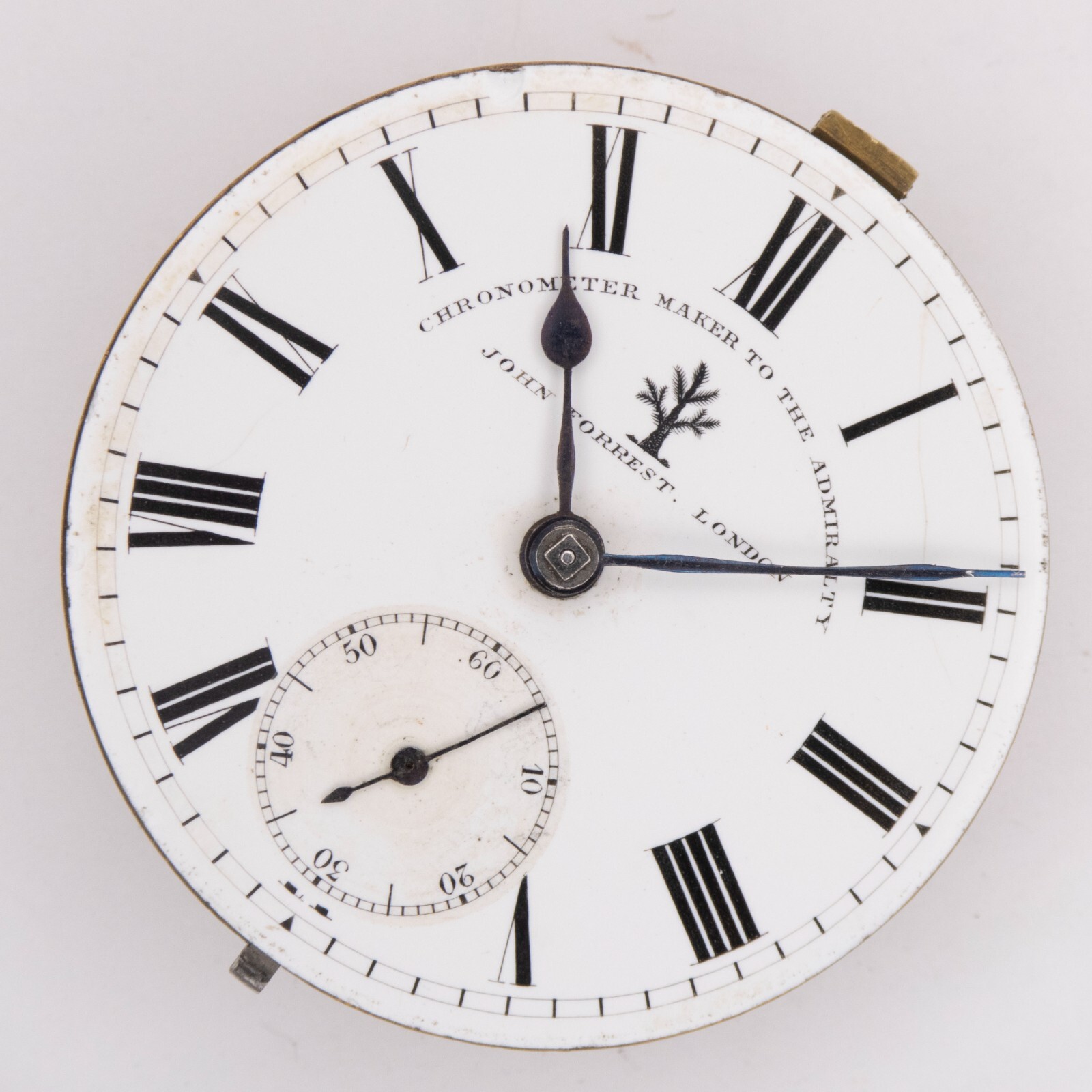 John Forrest of London 44.9 x 14.5 mm Key Wind Antique Pocket Watch Movement