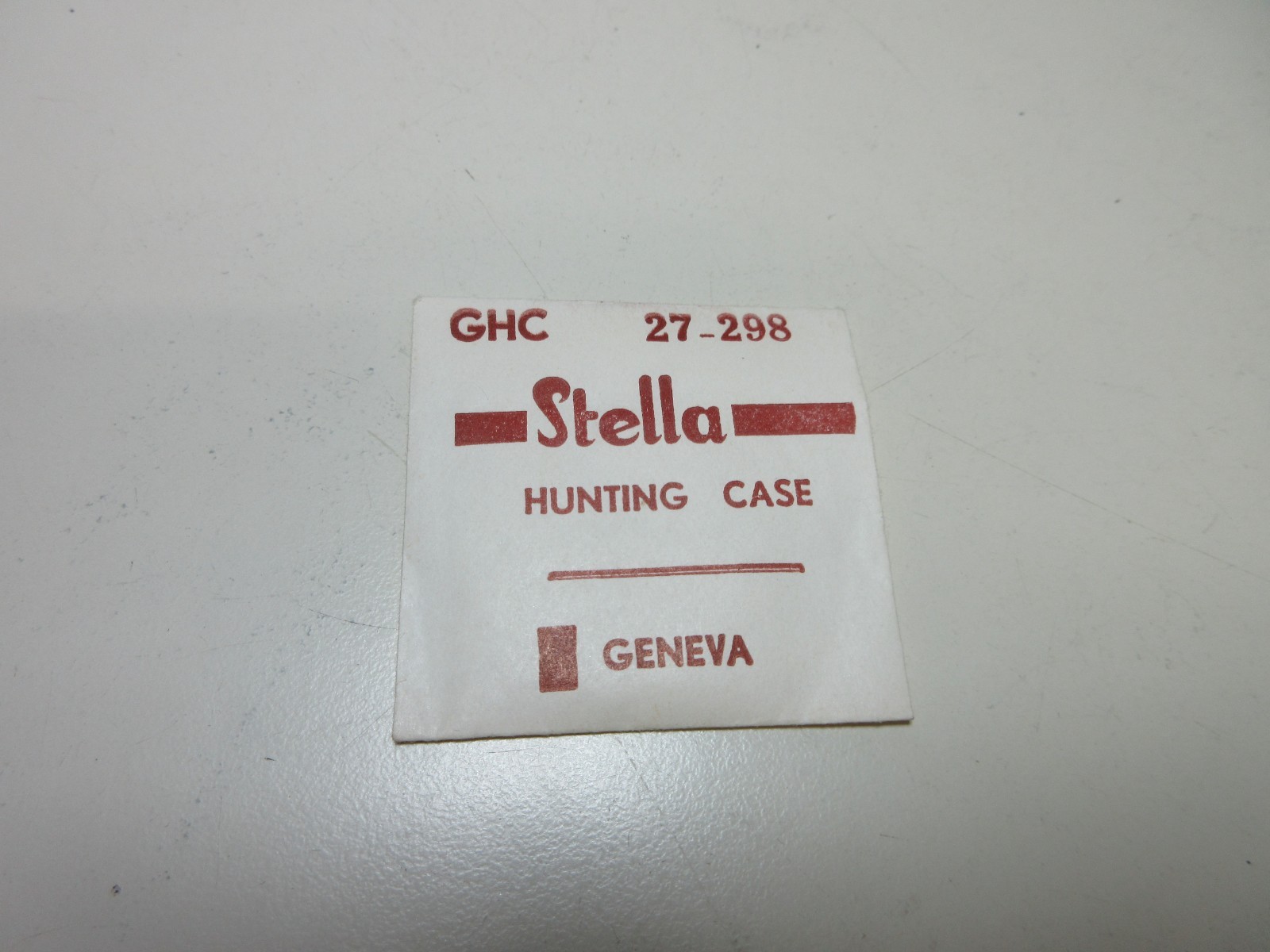 STELLA ROUND WATCH CRYSTAL GHC 27 – 298 HUNTING CASE REPLACEMENT PART #369