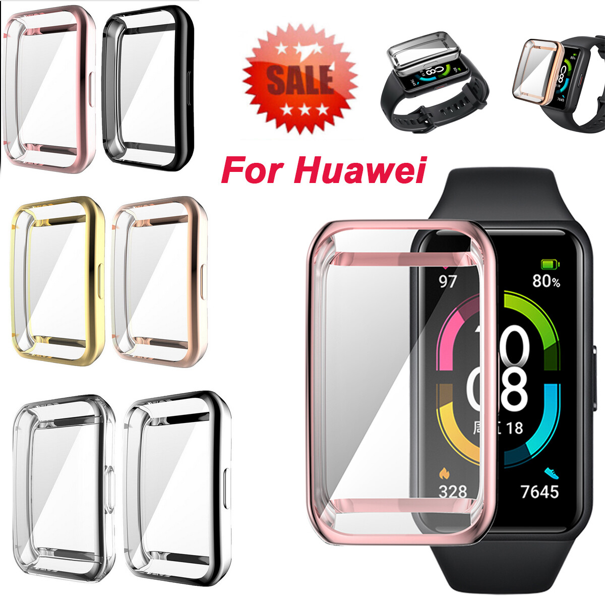 Watch Protective Case Electroplating TPU Watch Shell for ID205L/ Willful SW021