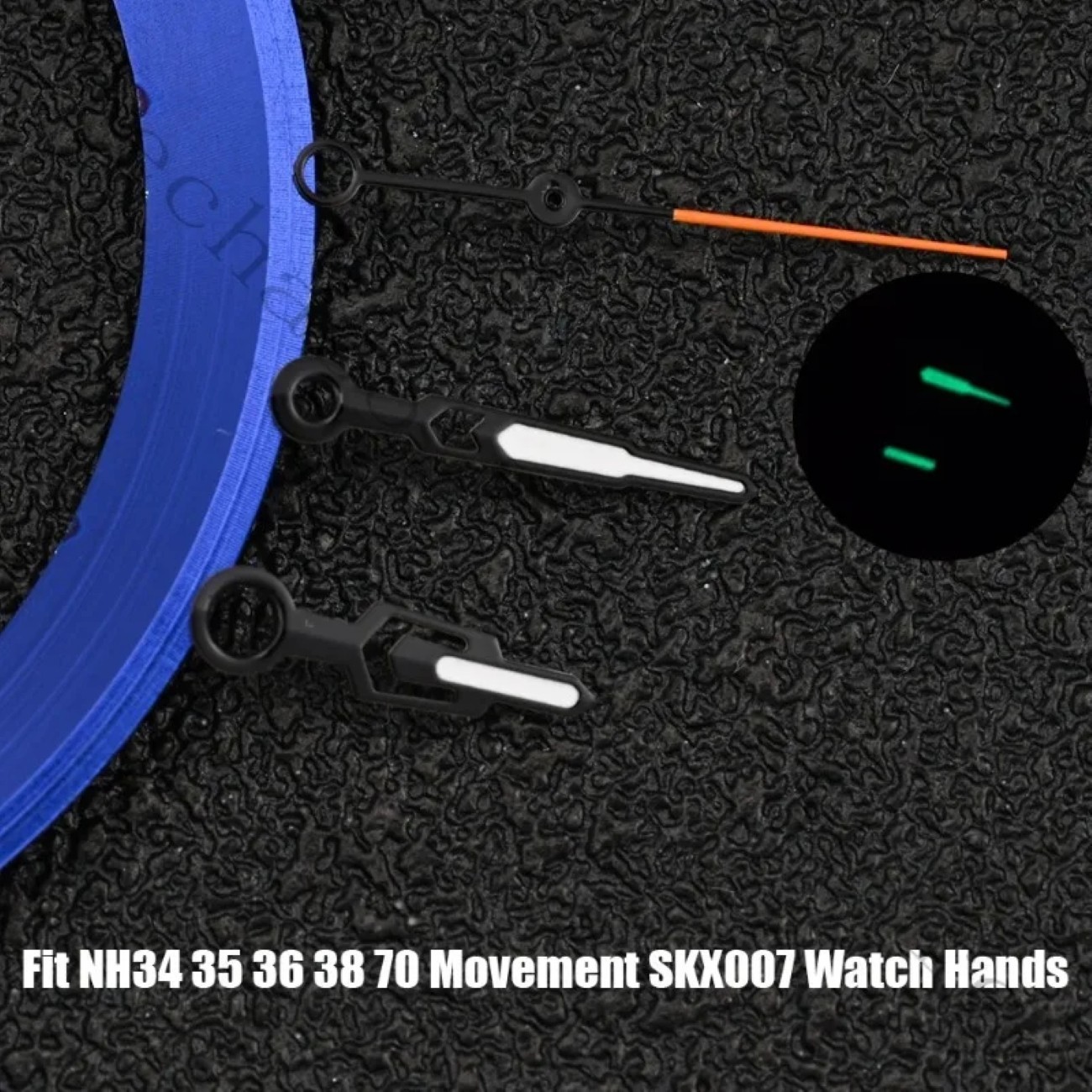 C3 Green Luminous Watch Hands for NH35 NH34 NH36 7S26 4R35 Movement