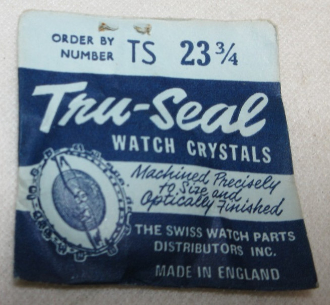 TRU-SEAL WATCH CRYSTAL TS 23 3/4 WATCHMAKER REPLACEMENT PART #255