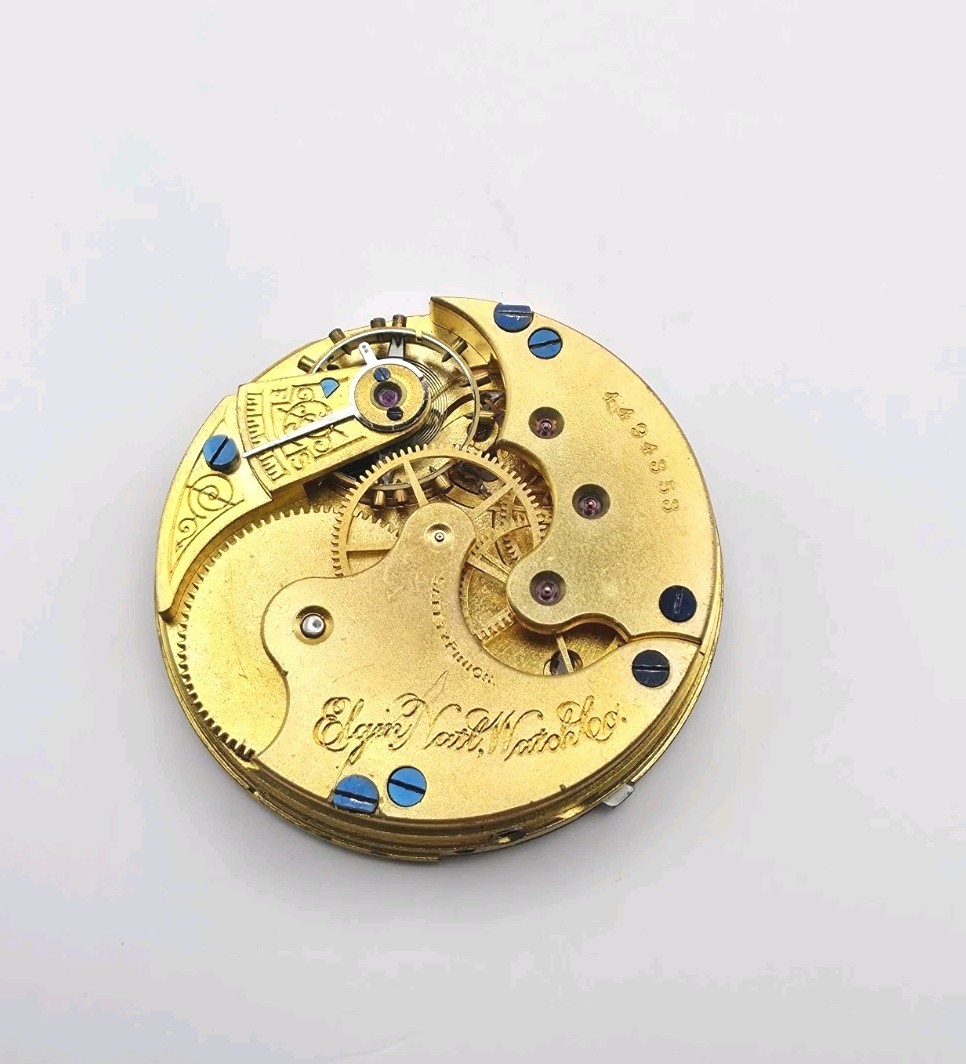 1892 Elgin Model 2 Grade 118 11J 6s Pocket Watch Movement For Parts Or Repair