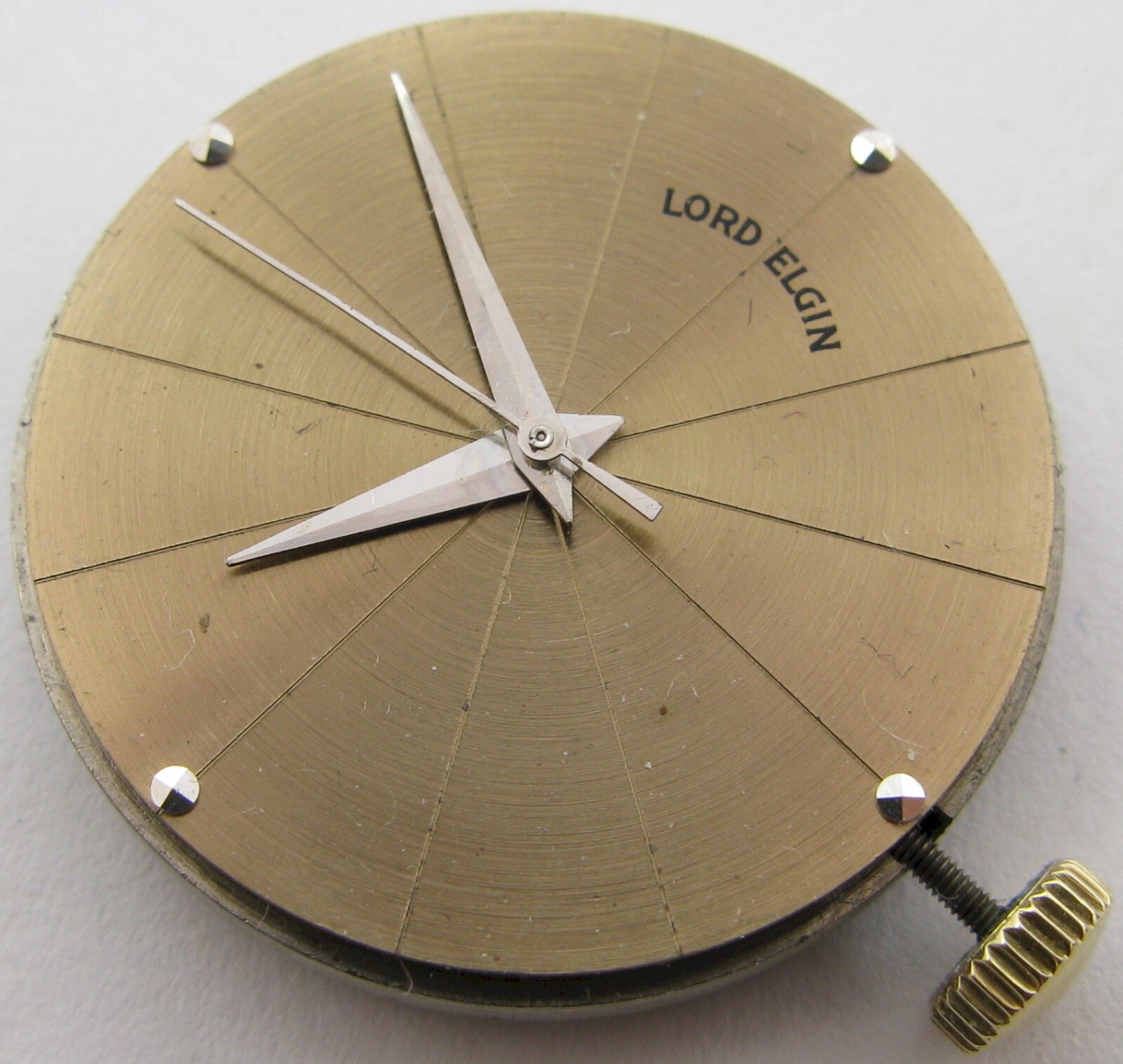 Elgin 724 23 jewels 6 adj. watch movement & dial for parts … sweep second