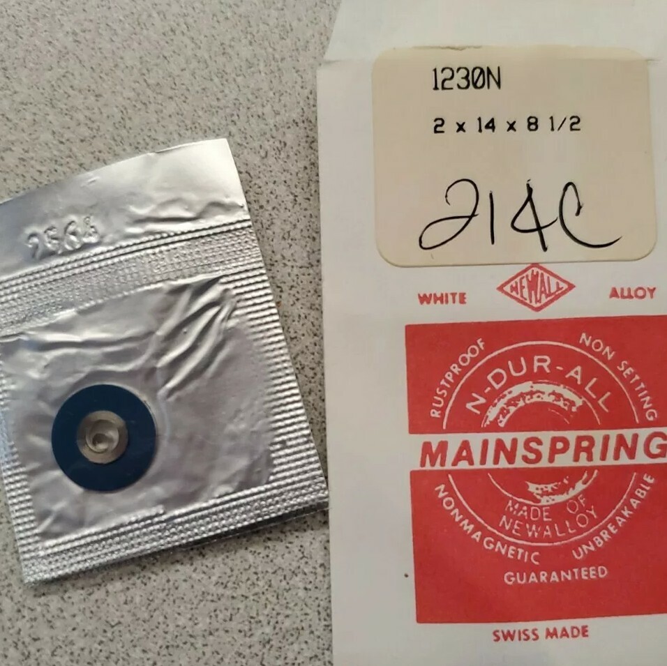 NOS Newall N-Dur-All 1230N Mainspring