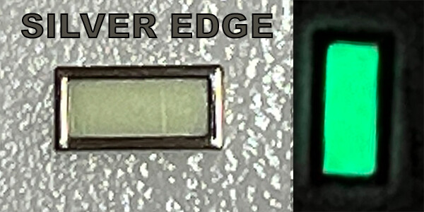 Watch dial luminous hour makers Silver Gold indexes indices bars MOD Green Blue