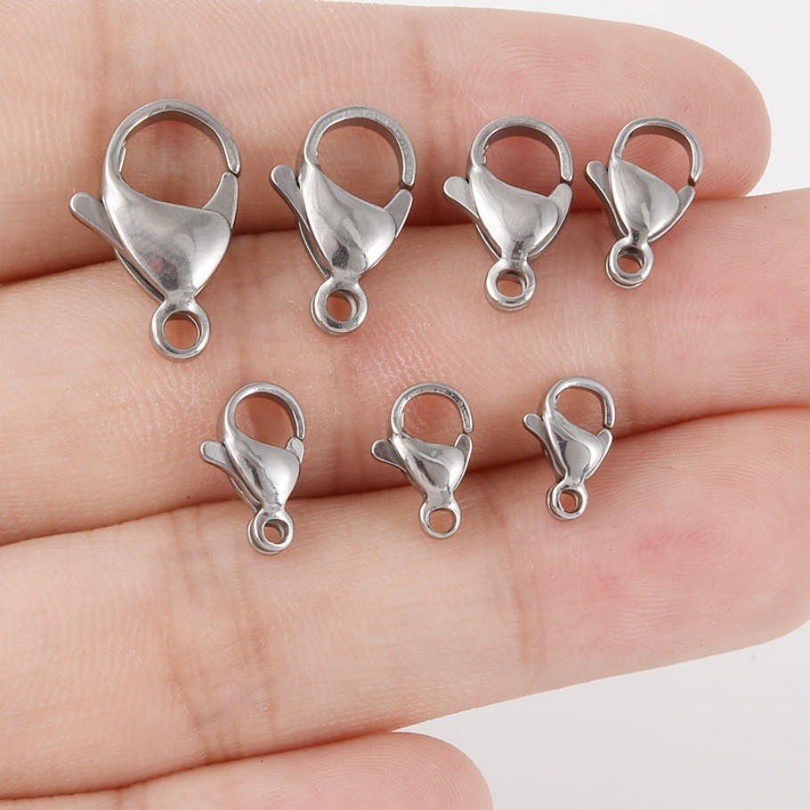 Stainless steel lobster buckle DIY jewelry bracelet necklace connecting 20PCS