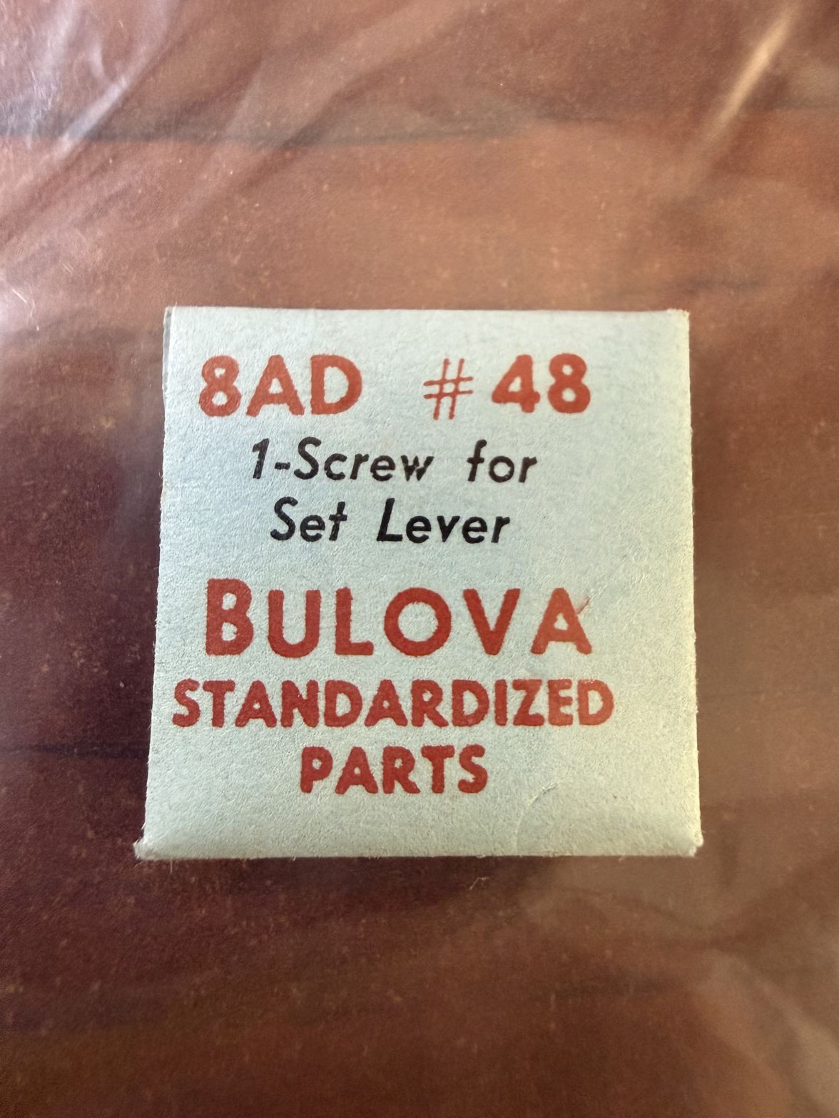 Bulova 8AD Screw For Set Lever #48 NOS Genuine Vintage Watch Part New Old Stock