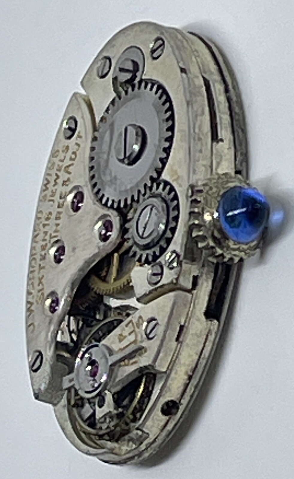 JW CHOPARD MOVEMENT Swiss 16 Jewels 3 Adjustments Does Not Run/For Parts