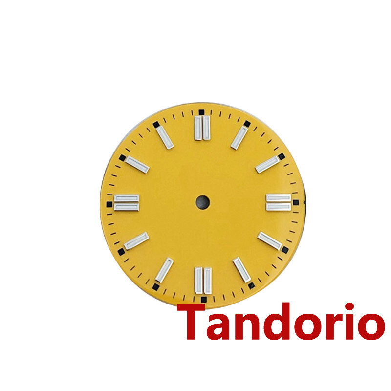 29mm black silver blue green orange yellow watch dial luminous fit NH35 NH36