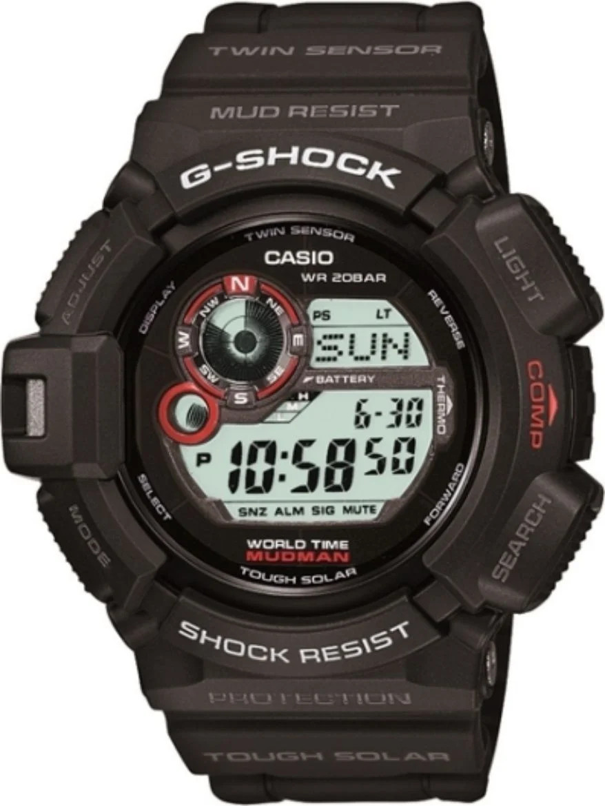 Genuine Casio G-Shock G-9300 GW-9300 dark green / gray resin watch bottom cover