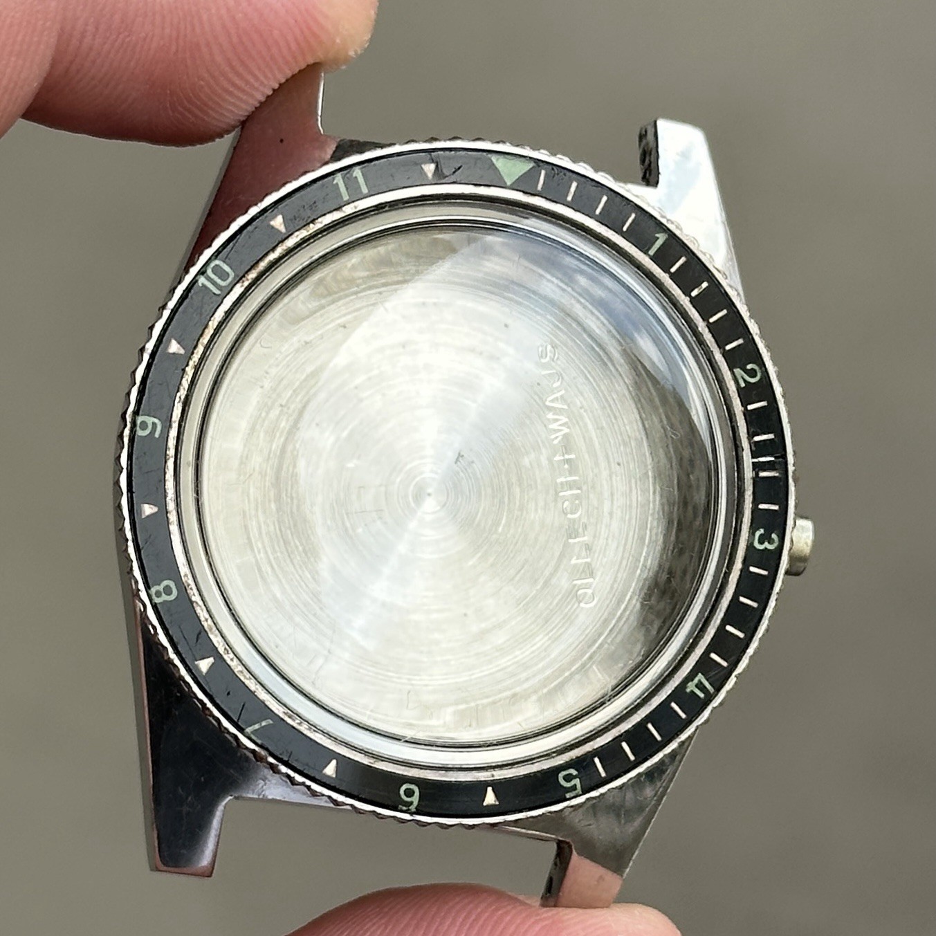 Ollech & Wajs Vintage Chronograph Case for Landeron 248 with Bakelite Insert