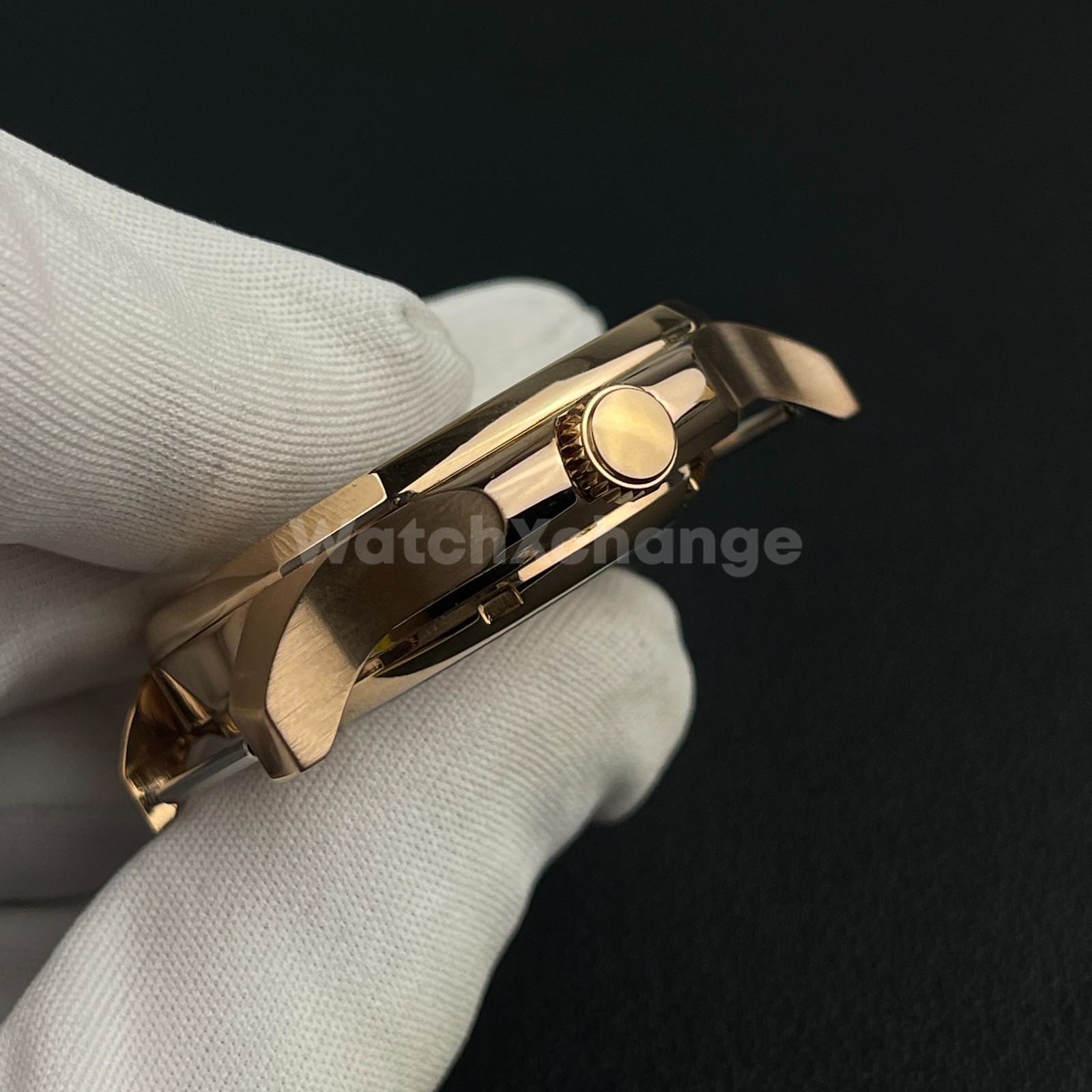DEFECTIVE 42mm Rose Gold Stainless Steel Watch Case For NH35 NH36