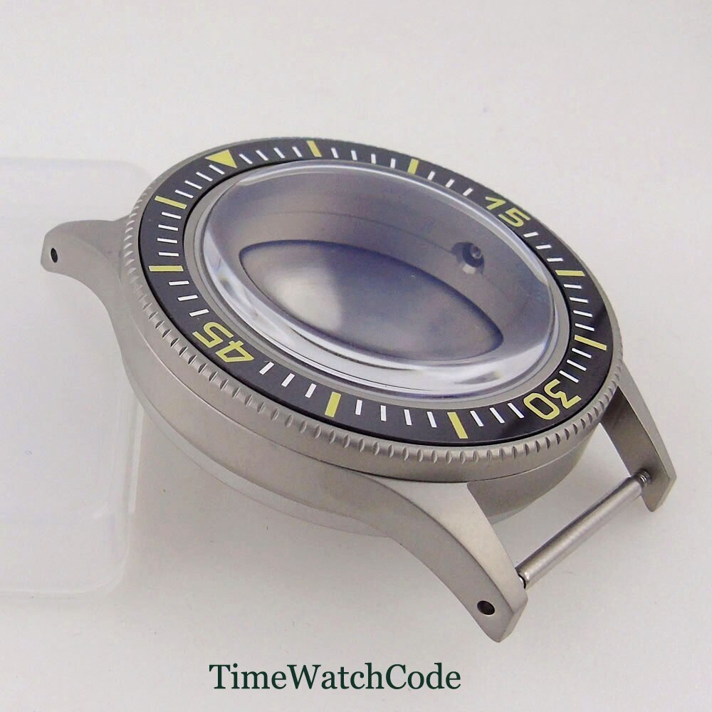 40mm Watch Case AR Domed Mineral Glass for NH35 NH36 ETA2824 PT5000 Super Lume