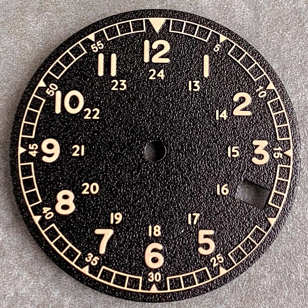 New 29mm Frosted Particles Arabic numerals Sterile NH35 Watch Dial Face Set Lume