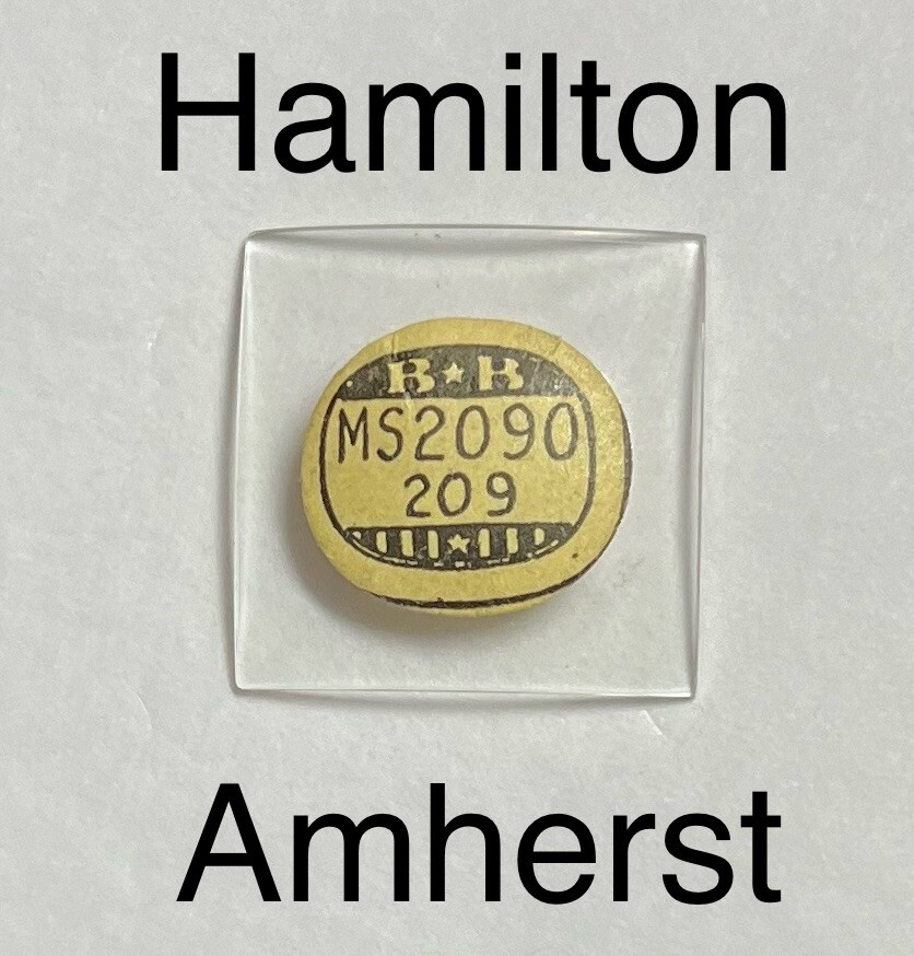 NOS Vintage 1950s Hamilton Amherst Glass Watch Crystal