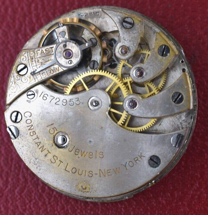 Mermod Jaccard & King 0 Size 15J Watch Movement RUNS