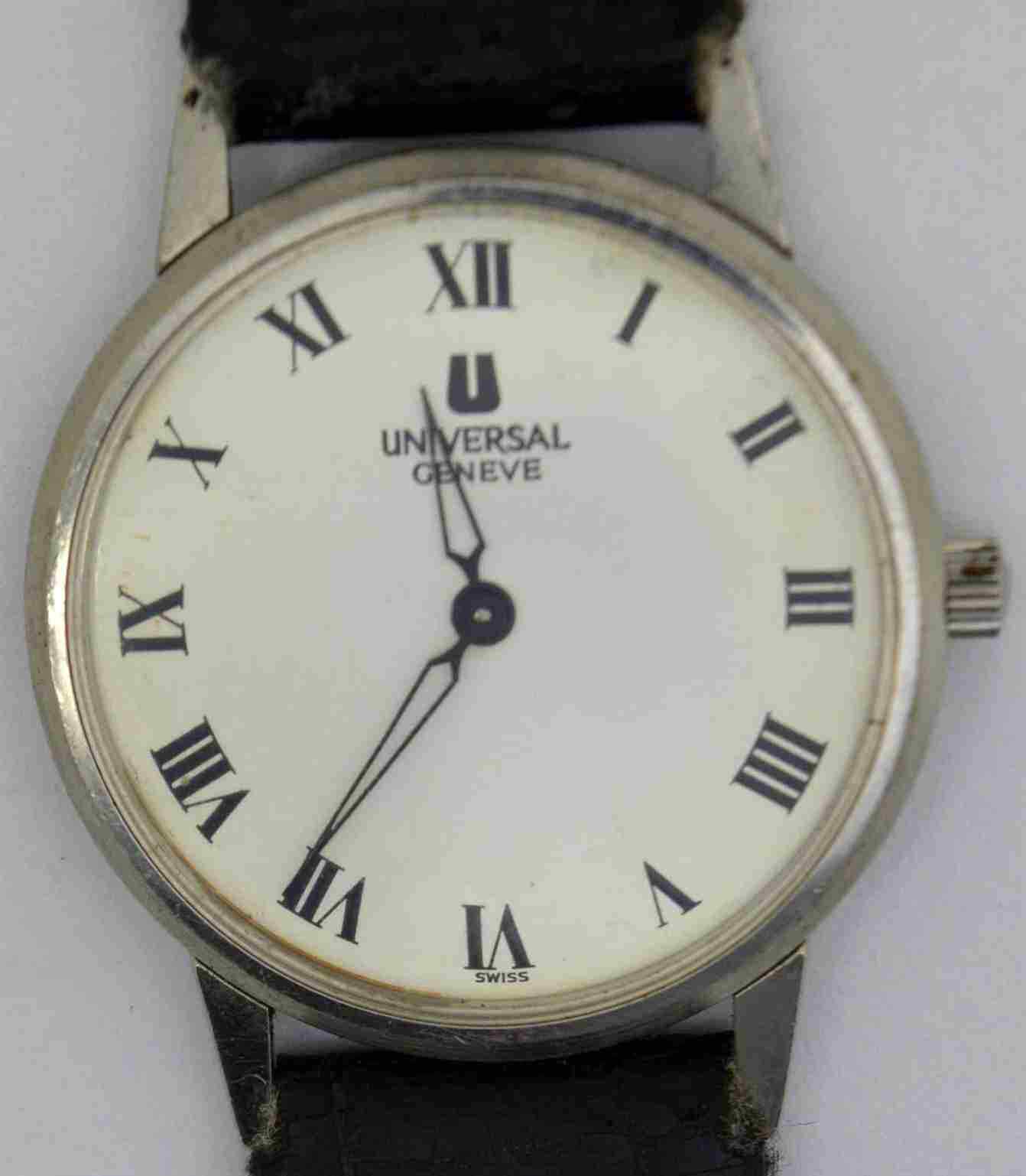 VTG UNIVERSAL GENEVE Manual Wind Steel Wristwatch. Ref: 1-568, Cal: 1-42