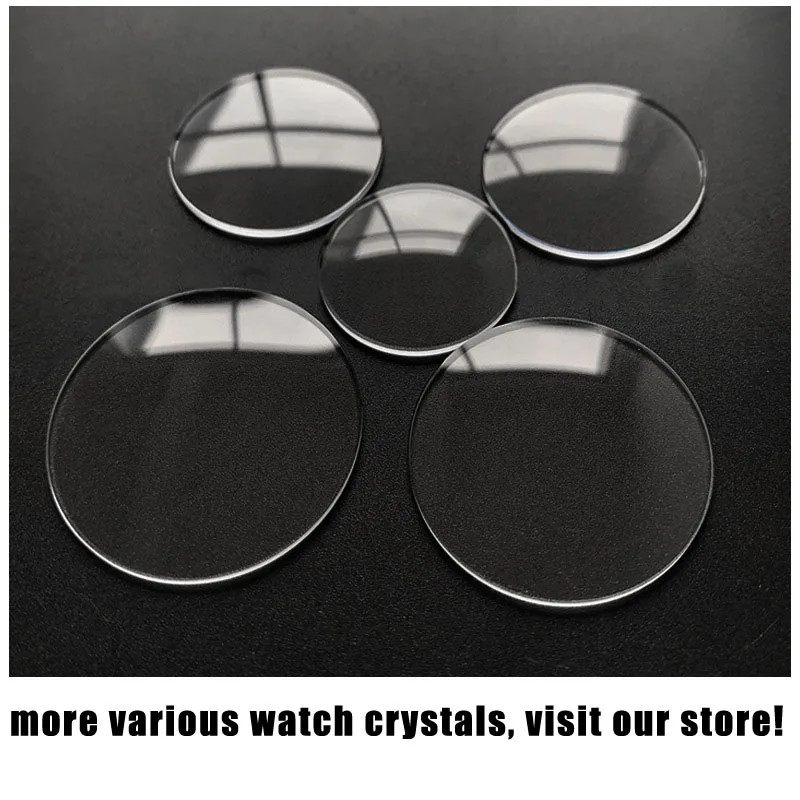 Double Dome 2mm Sapphire Crystal Glasses 20-40mm Watch Glass Lens Crystals Parts