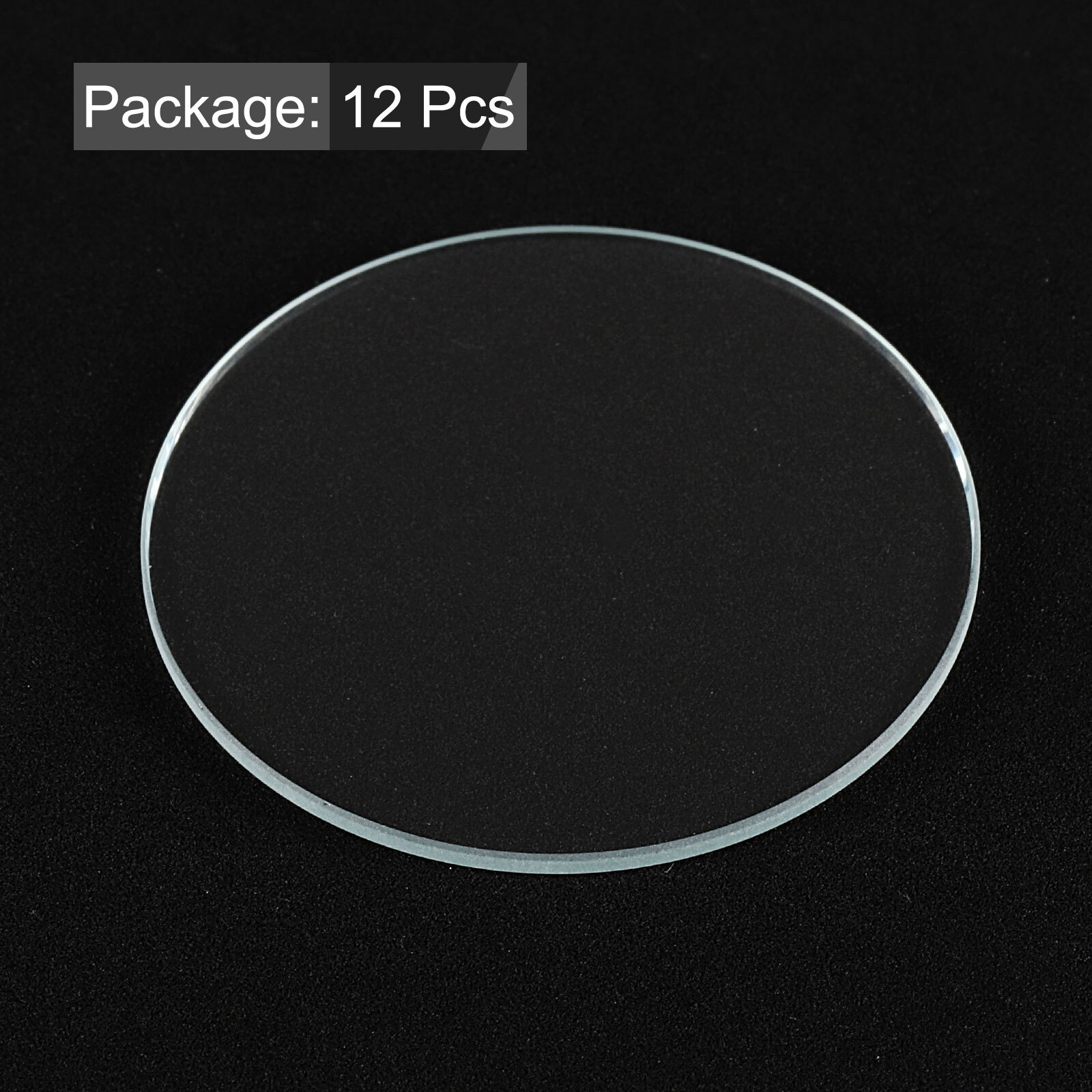 12pcs Watch Crystal Glass Lens 31mm Flat Round Glass Watch Face Crystals Lens
