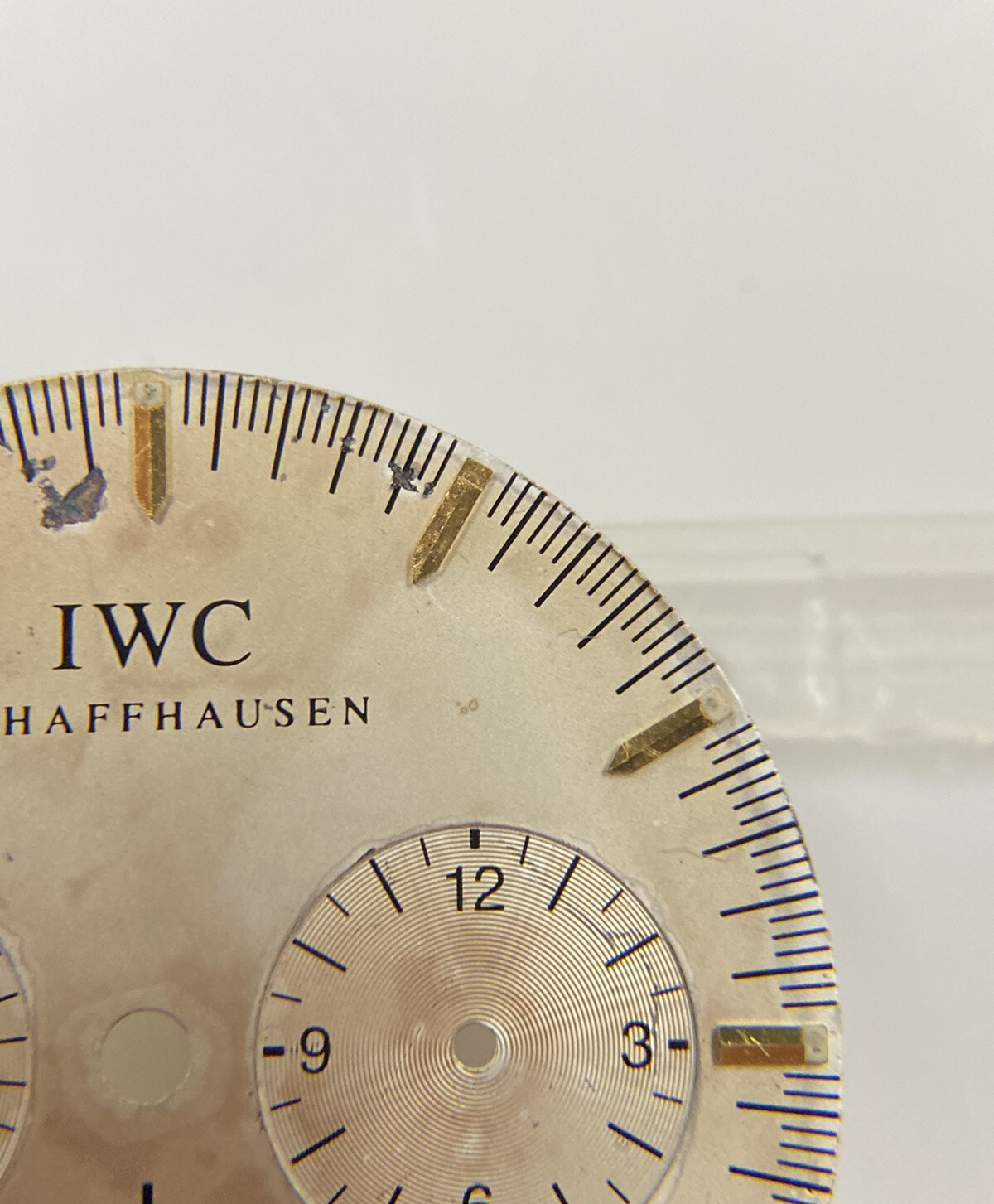 Original IWC Schaffhausen GST Chronograph 3727-03 Silver/Gold 27mm Dial