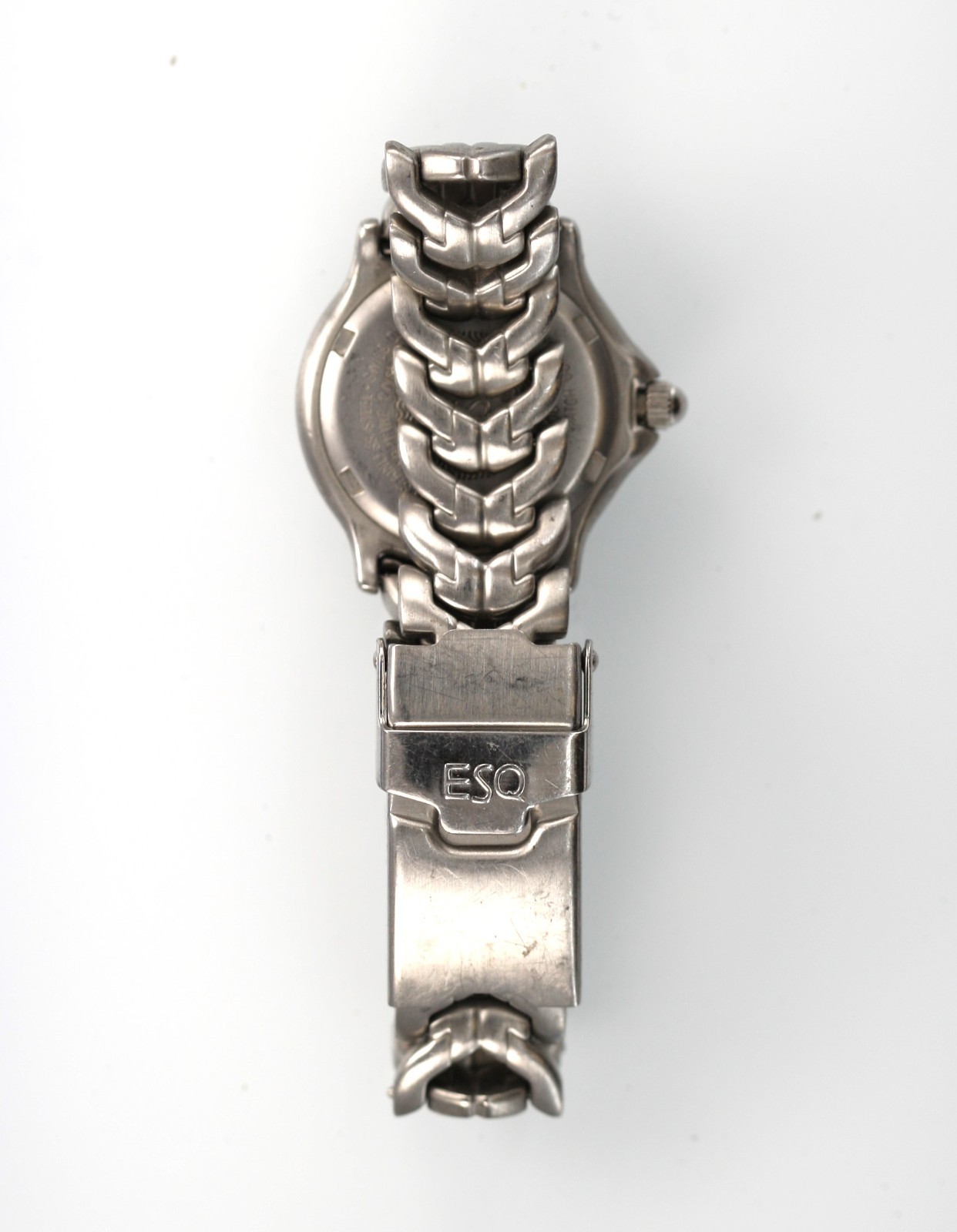 ESQ Watch Women Silver Stainless St 200m BatteryDate Quartz NON-WORKING