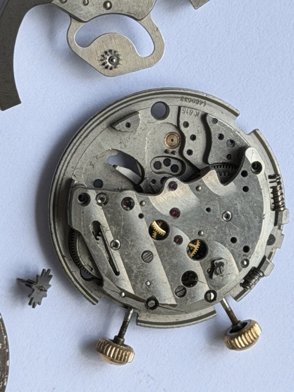 Jaeger LeCoultre Memovox K815 Movement For Parts Or Repair