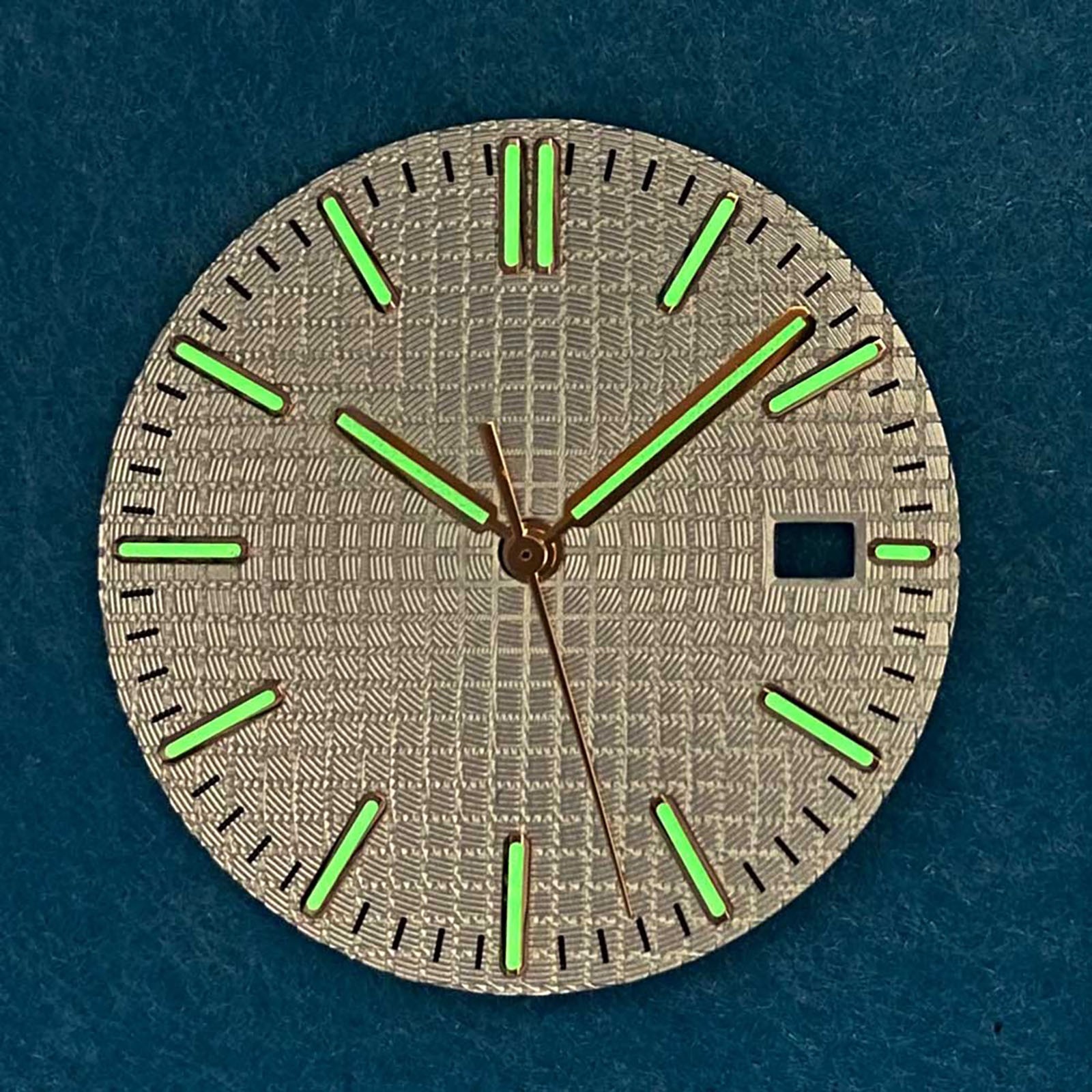 31.5MM Watch Dial and Watch Hands Green Luminous for Japanese 8215/Chinese 2813