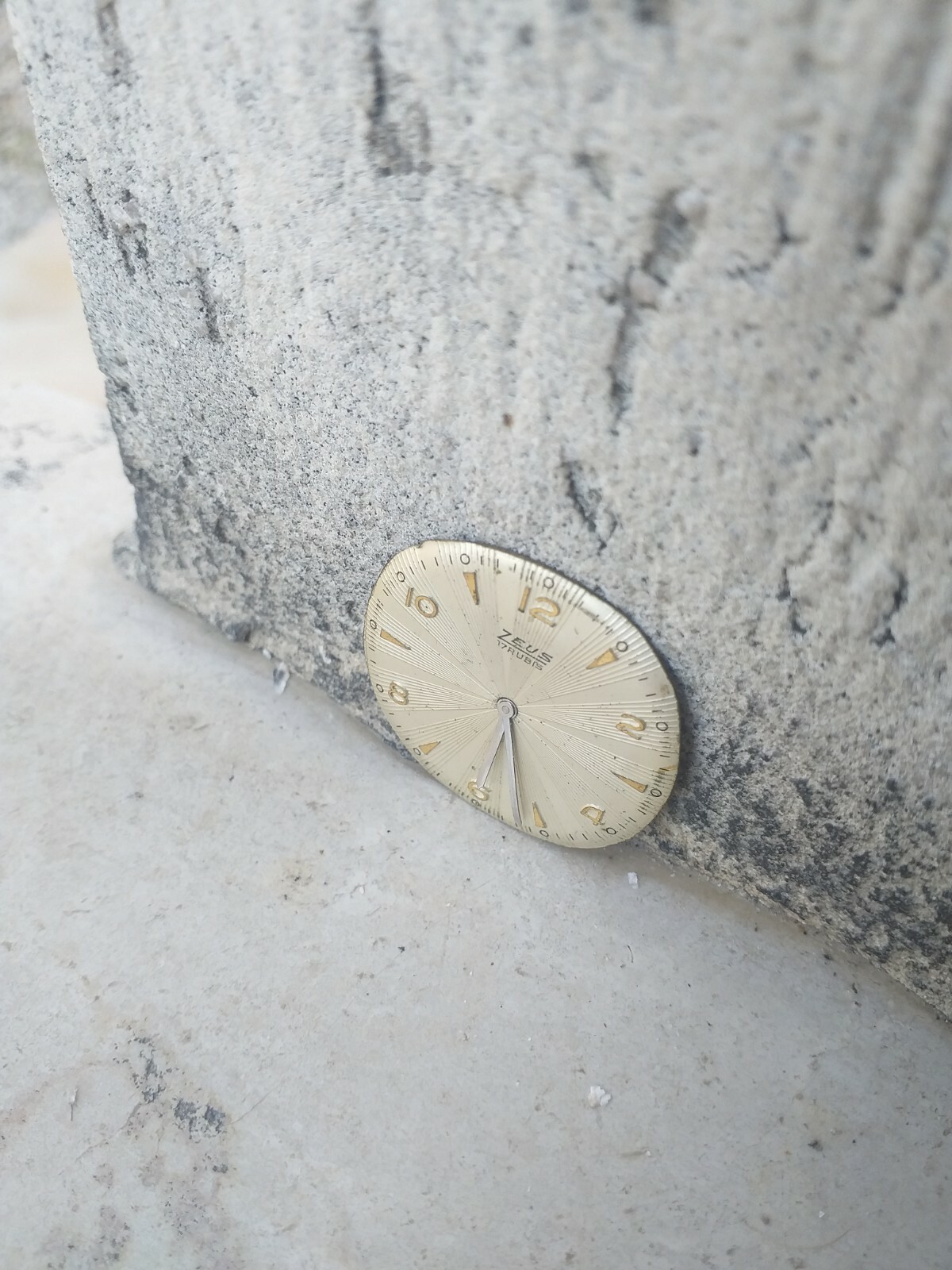 ZEUS QUADRANTE DIAL 17 RUBIS 30 mm Con Lancette Numeri Indici-Arabi dorati Used