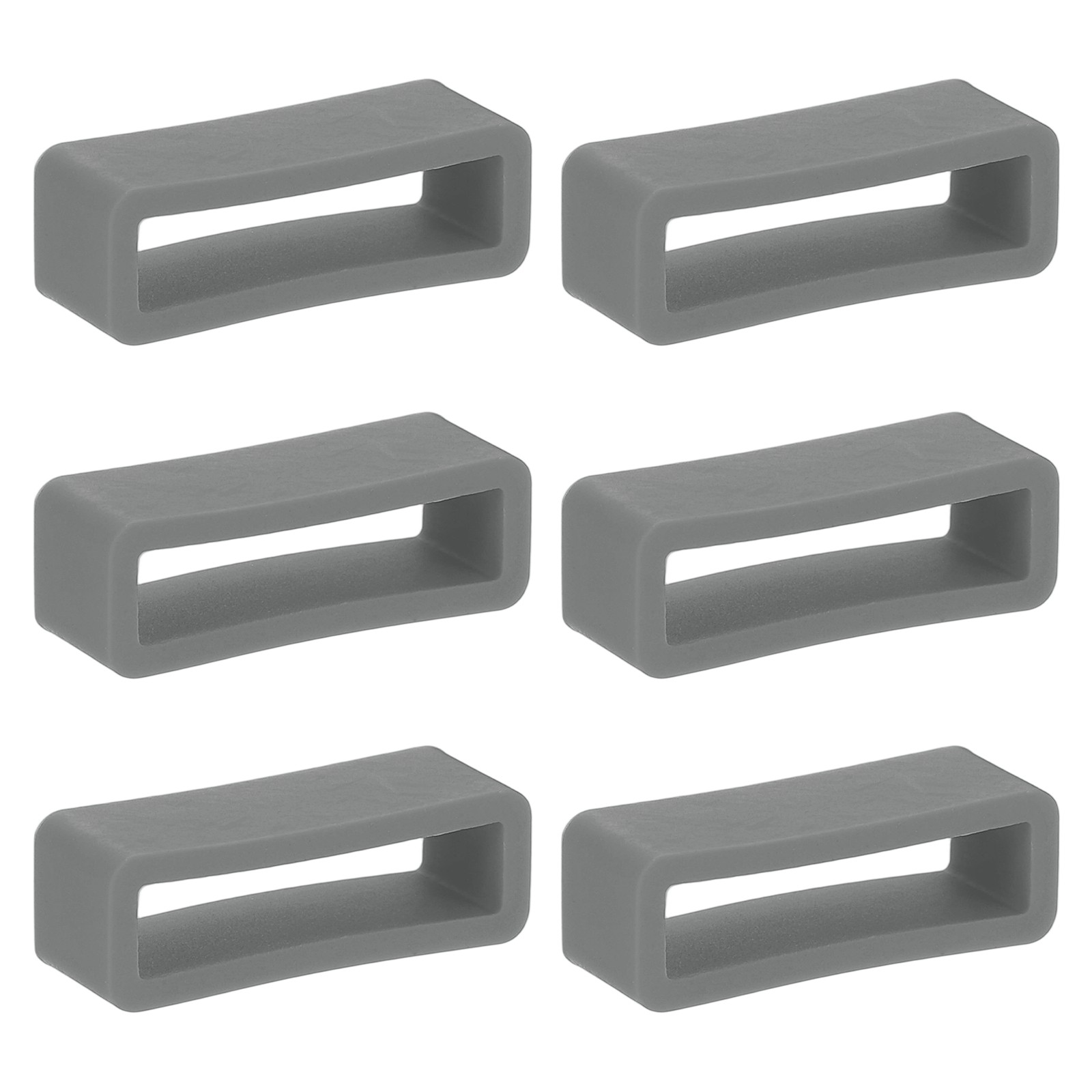 6pcs 20mm Silicone Watch Band for Grey Replacement