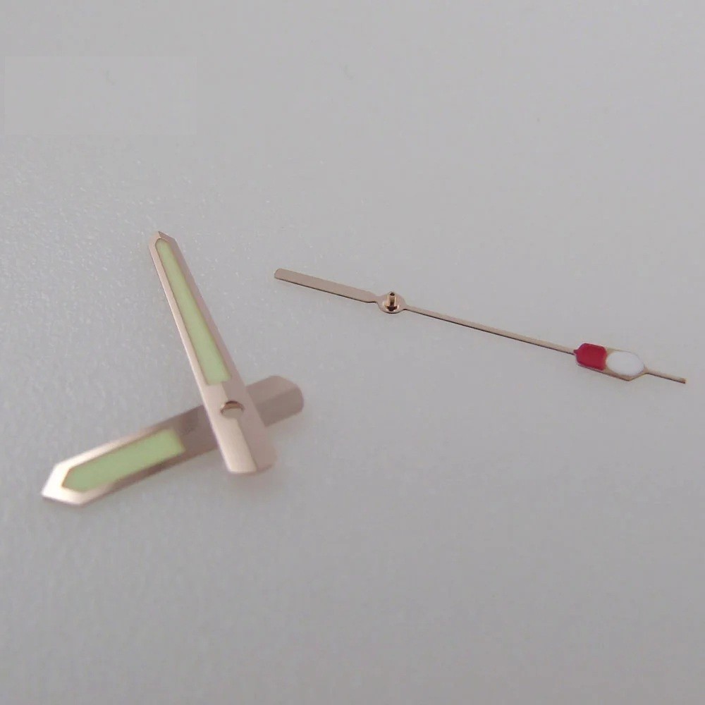 Watch Hands For NH35 NH36 NH70 7S26 Rose Gold C3 Luminous Hand Set Parts