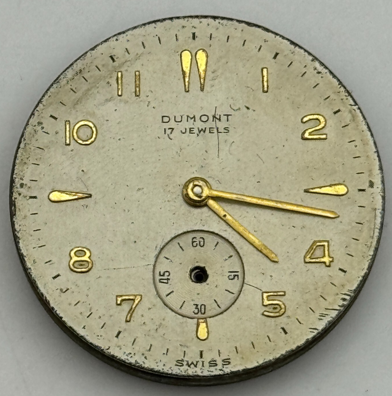OM 125 Watch Movement Dumont Otto Meyer Men’s Manual Wind Swiss Parts 29.1mm