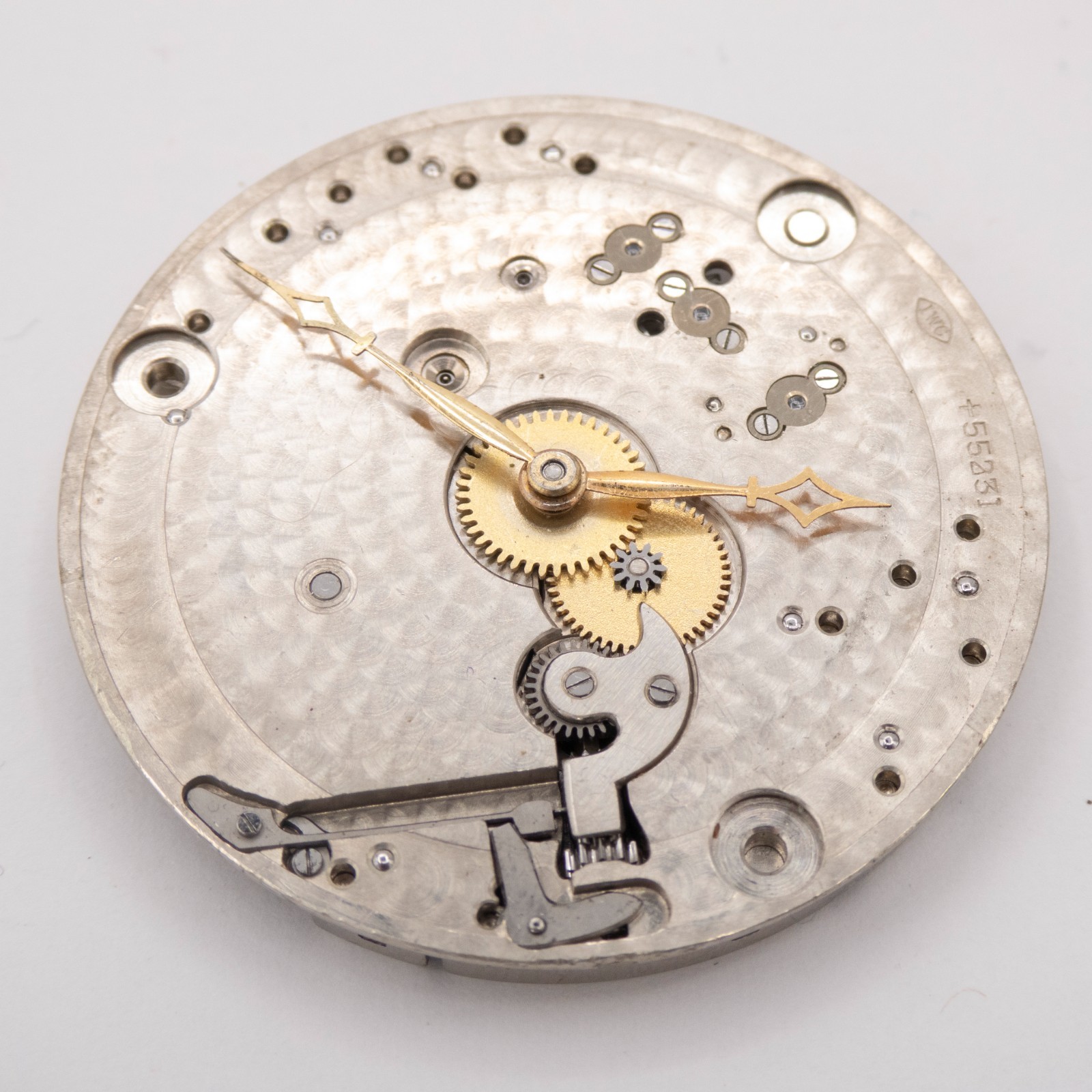 Vintage International Watch Co. IWC 38 mm Antique Pocket Watch Movement, Runs