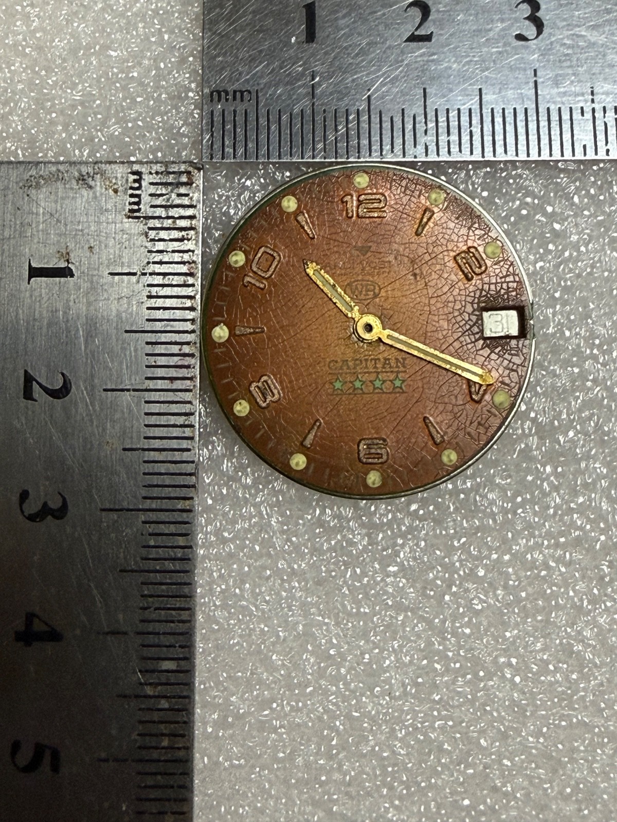 Watch movement USSR Vostok Cal.2414A plus Dial.For parts.