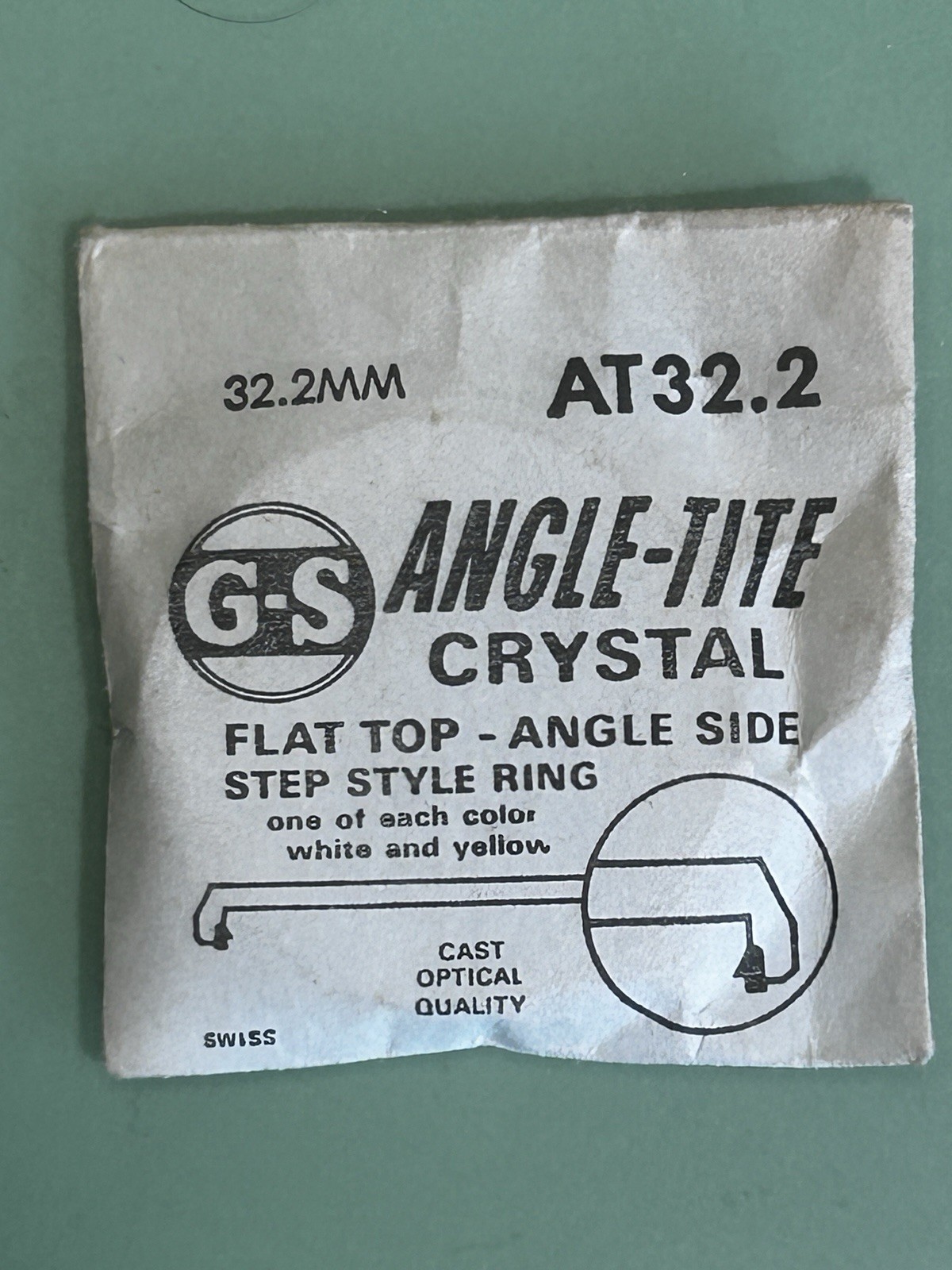 GS Angle-Tite AT32.2 – 32.2mm – Flat Top – Angle Side – Step Style Ring – NOS