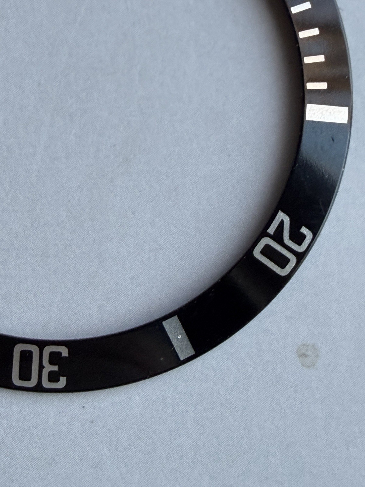 Genuine Rolex 14060/14060M No Date Submariner Bezel Insert , Pre-Owned.