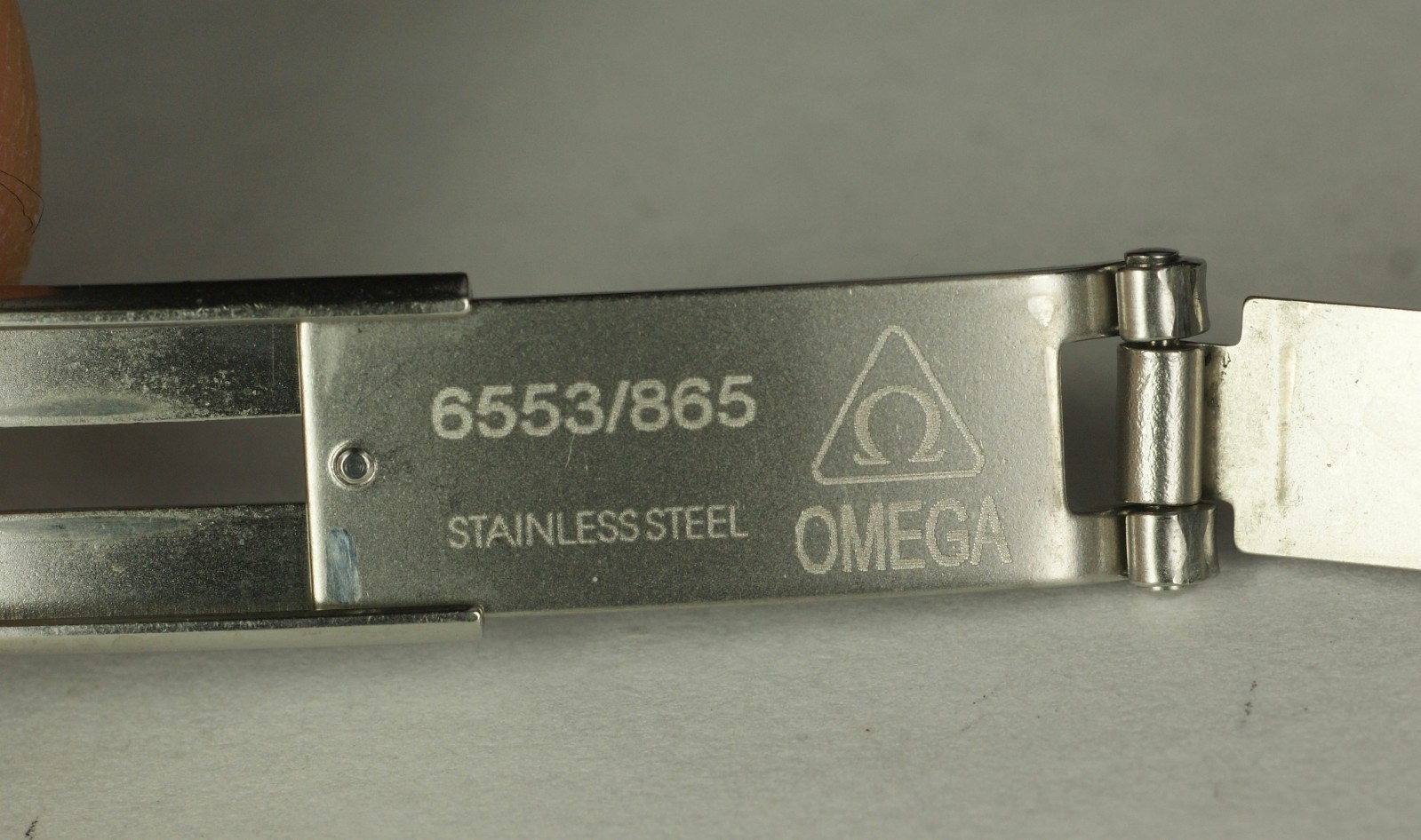 Genuine OMEGA 6553/865 Bracelet Band Buckle 18K Gold Stainless Steel Ladies 12mm