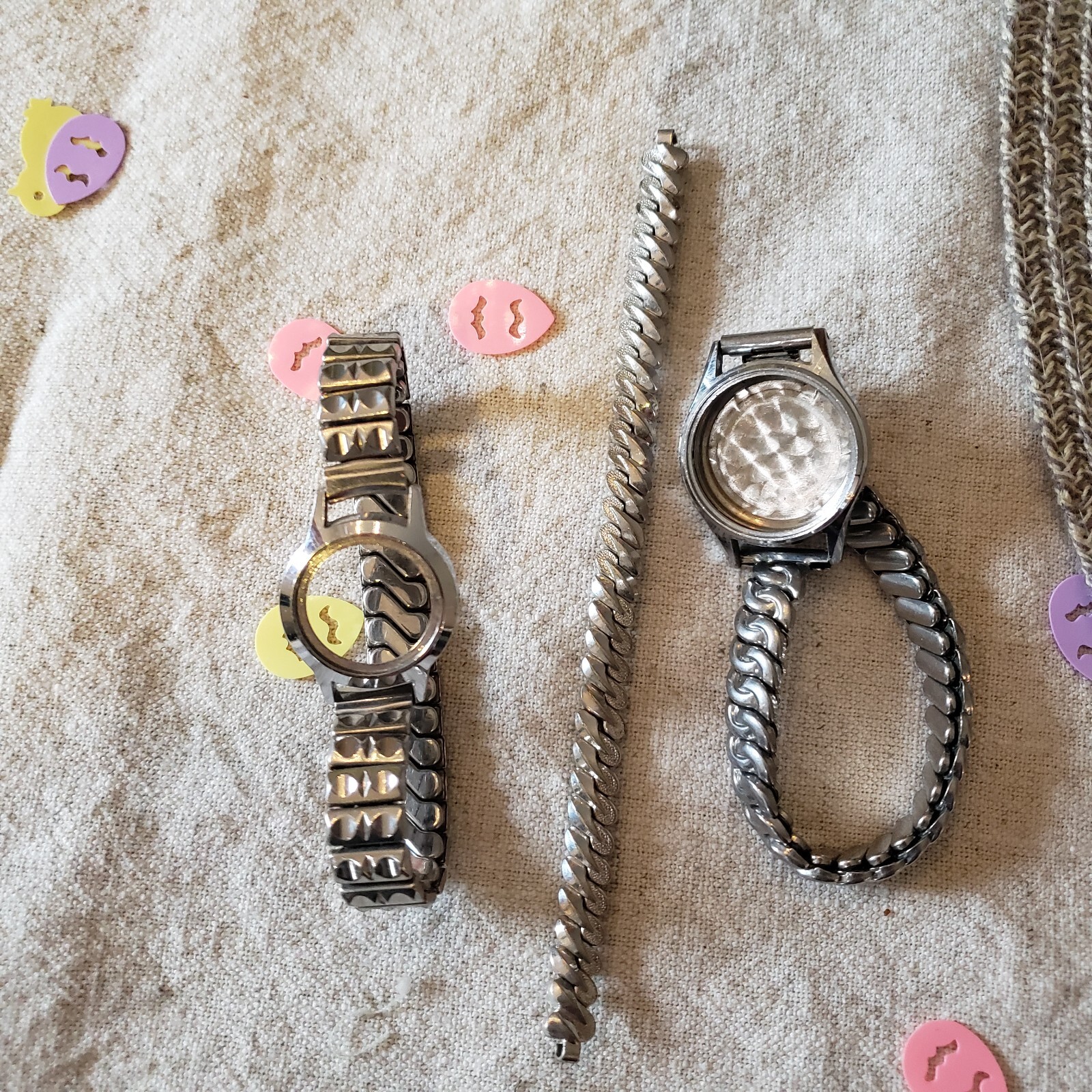 LOT of 3 60’s Vintage Ladies Watch Expansion Band Kreisler Champion Stainless