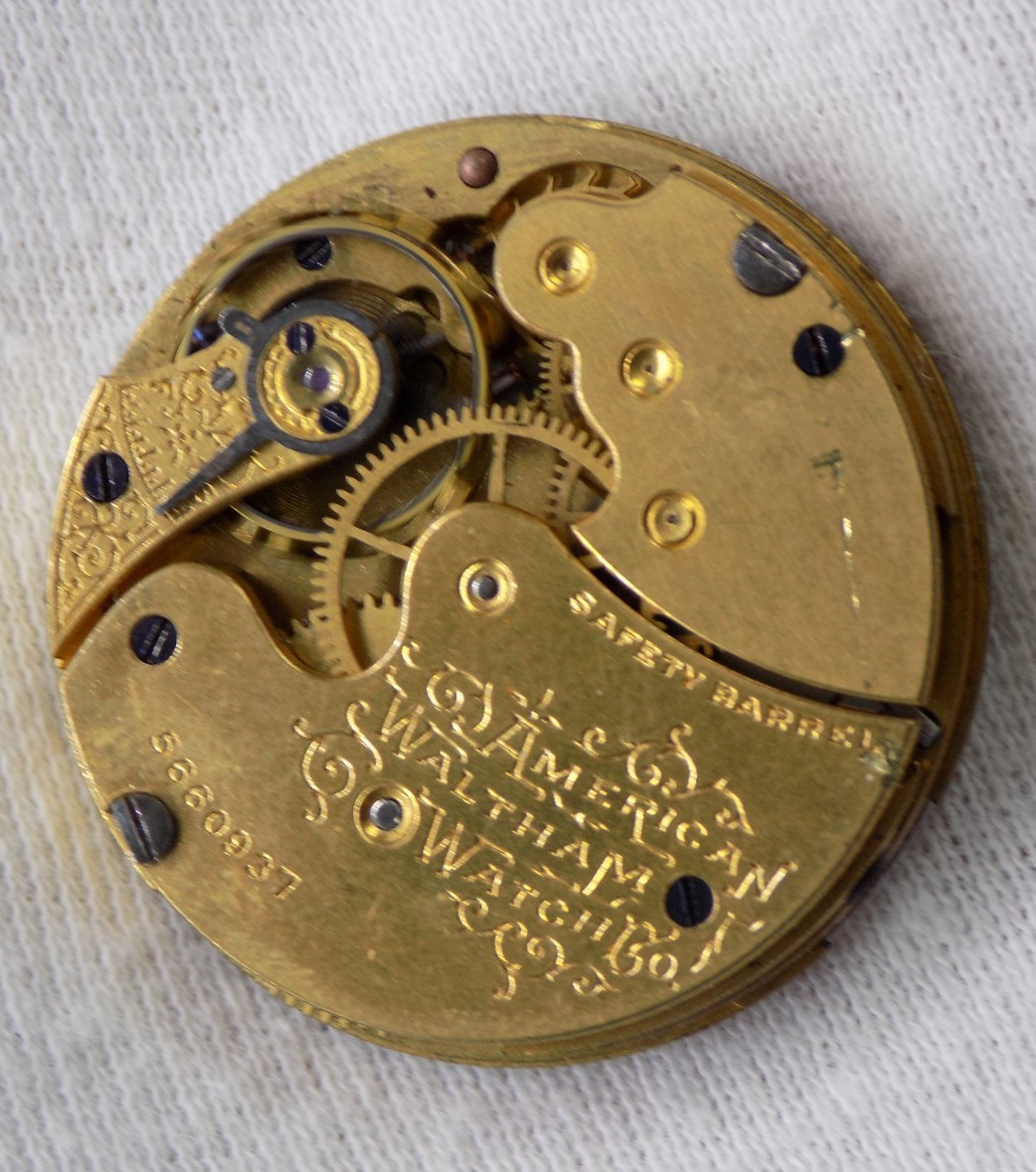 1891 American Waltham Grade 60 Model 1891 0s Pocket 7J Watch Movement