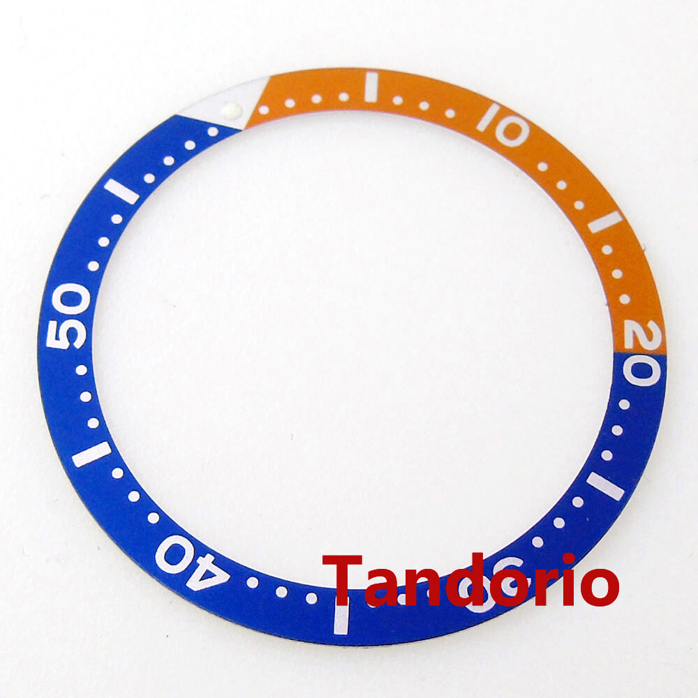 39mm Alloy Watch Bezel Insert Ring Fit 45mm Watch Case White Marks Watch Parts